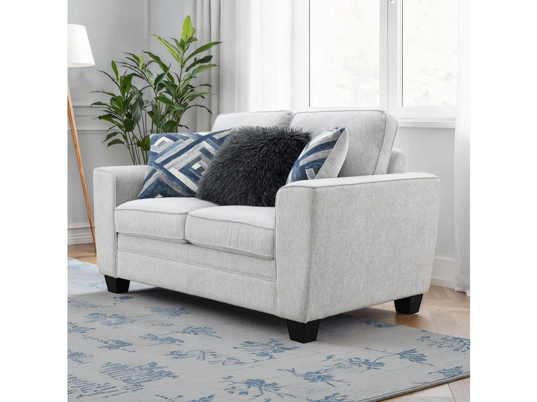 Enea Light Gray Loveseat