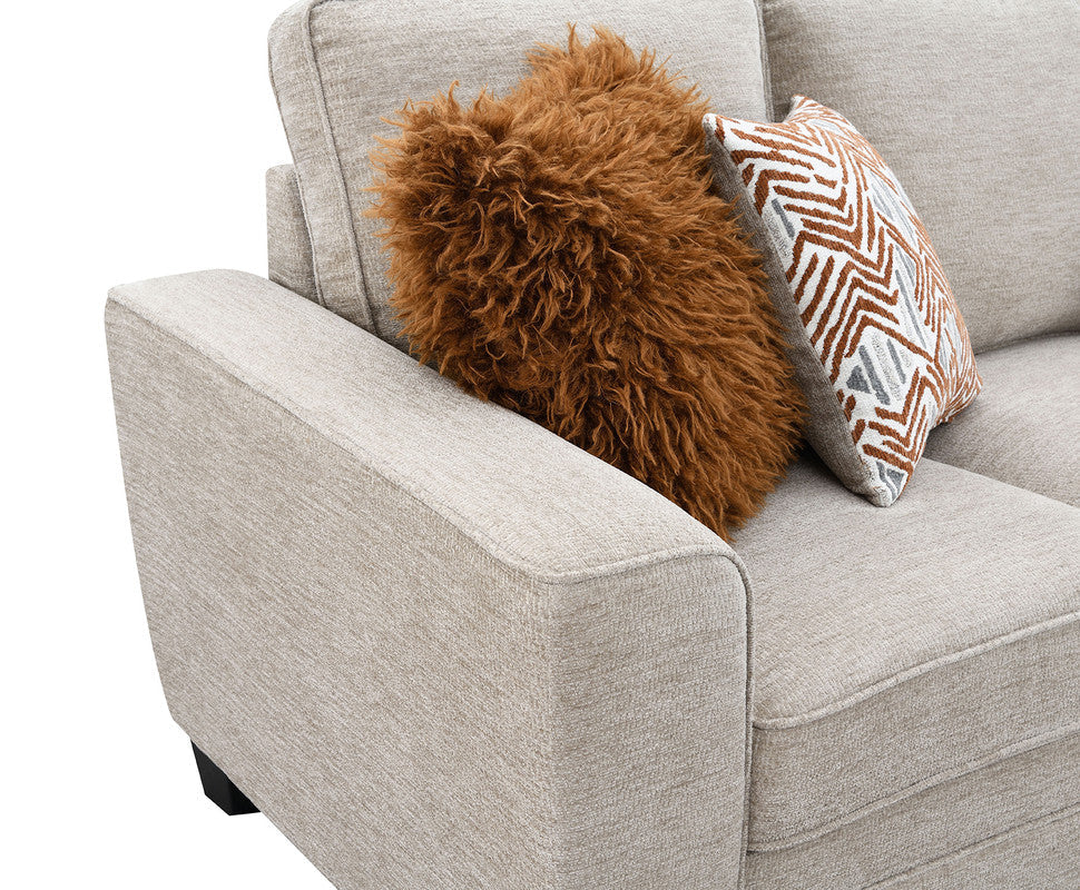 Enea Taupe Sofa - Image 6