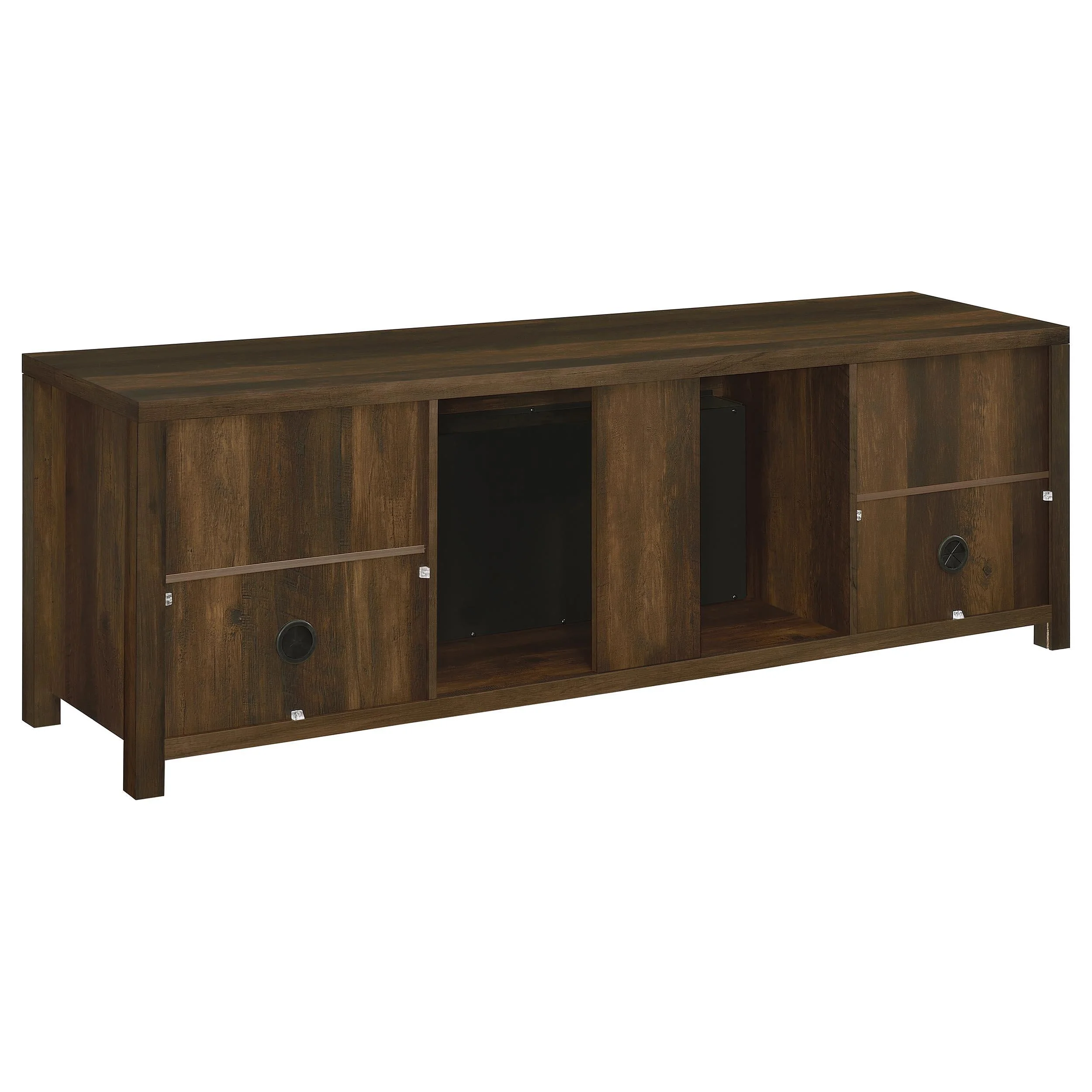 Enfield Dark Pine 71-inch TV Stand Fireplace Media Console - Image 6