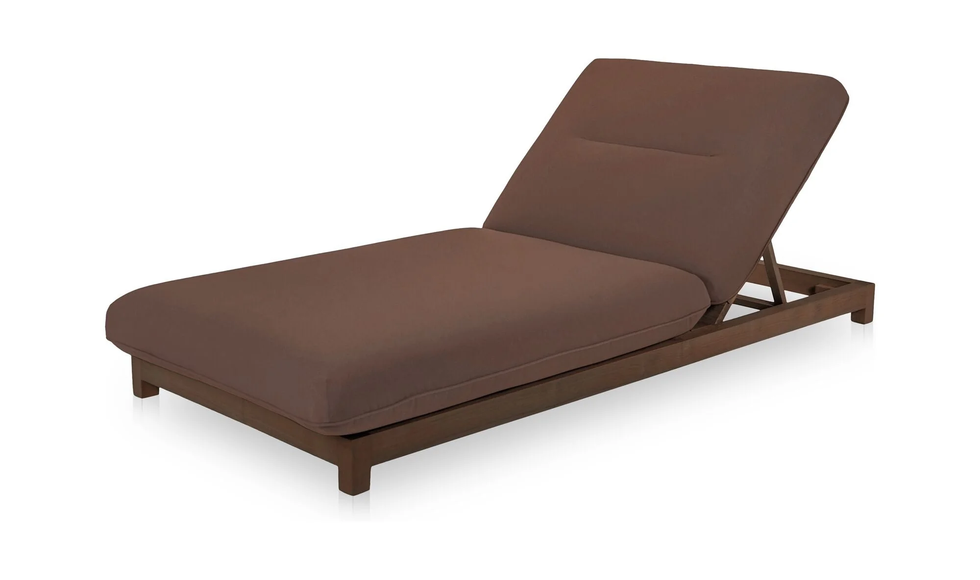Enzo Outdoor Adjustable Lounge Chair Brown