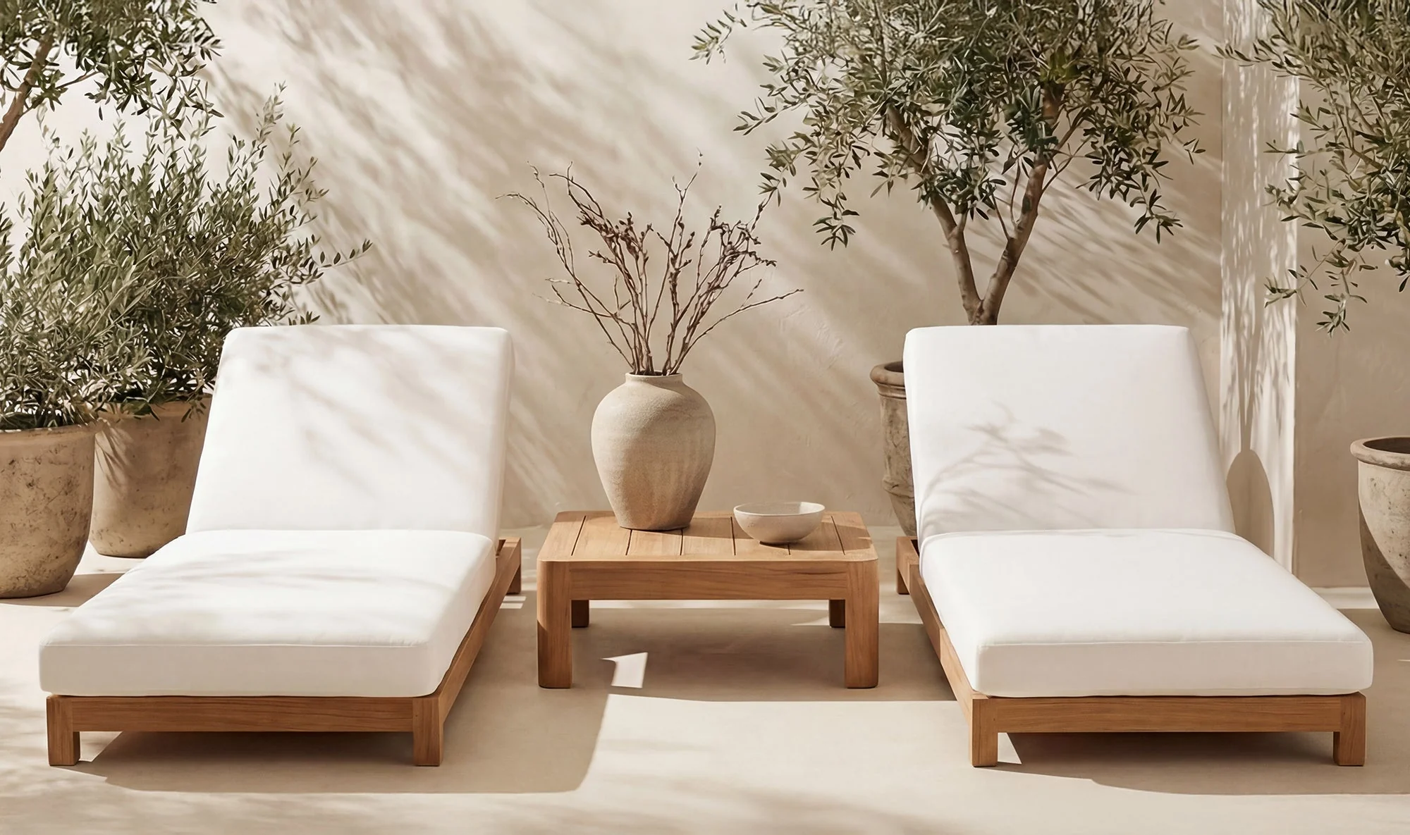 Enzo Outdoor Adjustable Lounge Chair White - Image 4