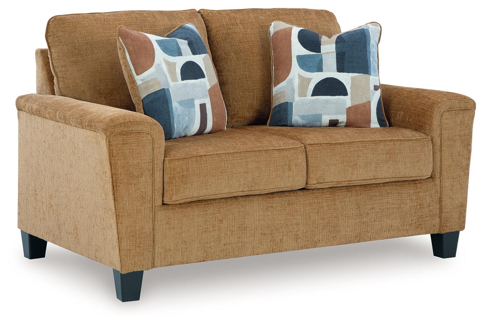 Erinslane Honey Loveseat - Image 2