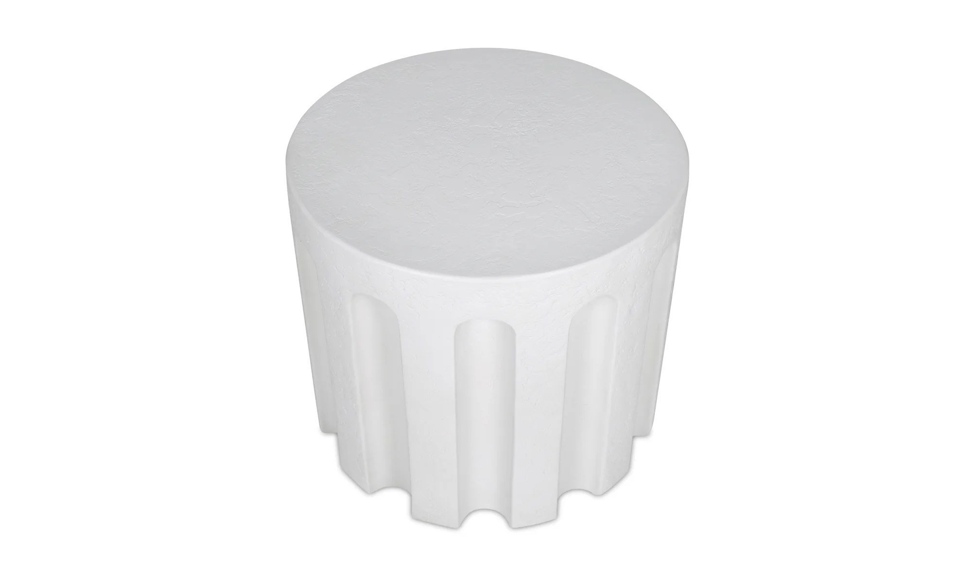 Eris Outdoor Accent Table - White - Image 3