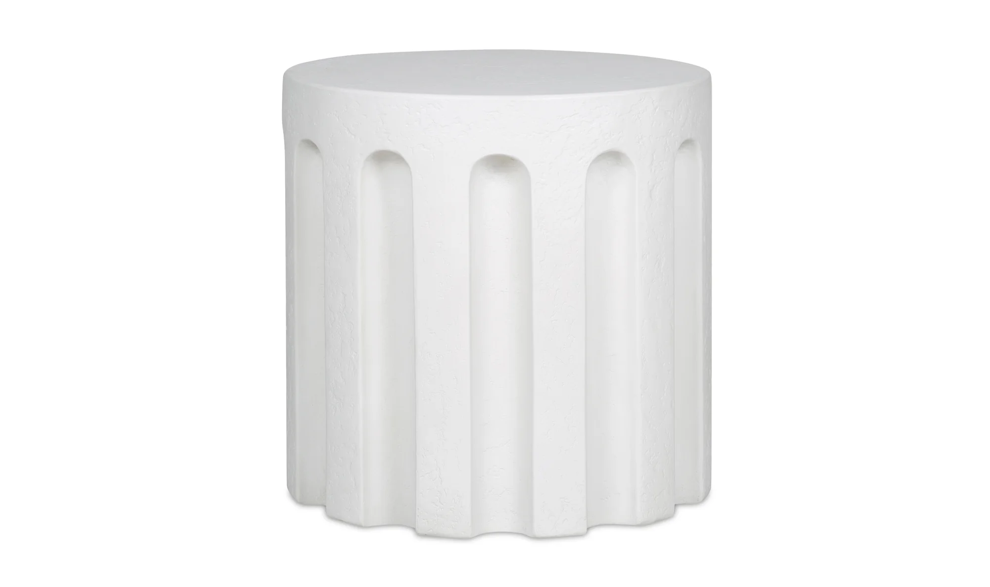 Eris Outdoor Accent Table - White - Image 4