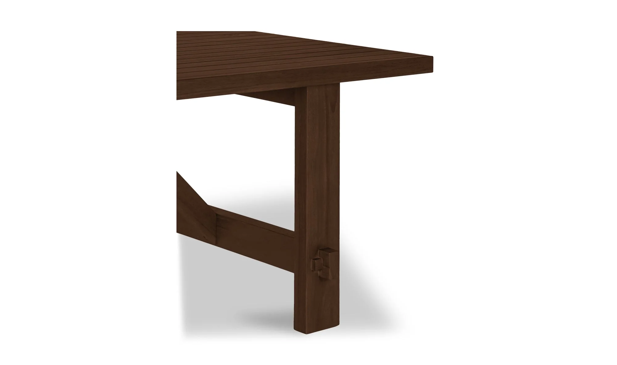 Esmond Outdoor Dining Table Brown - Image 10