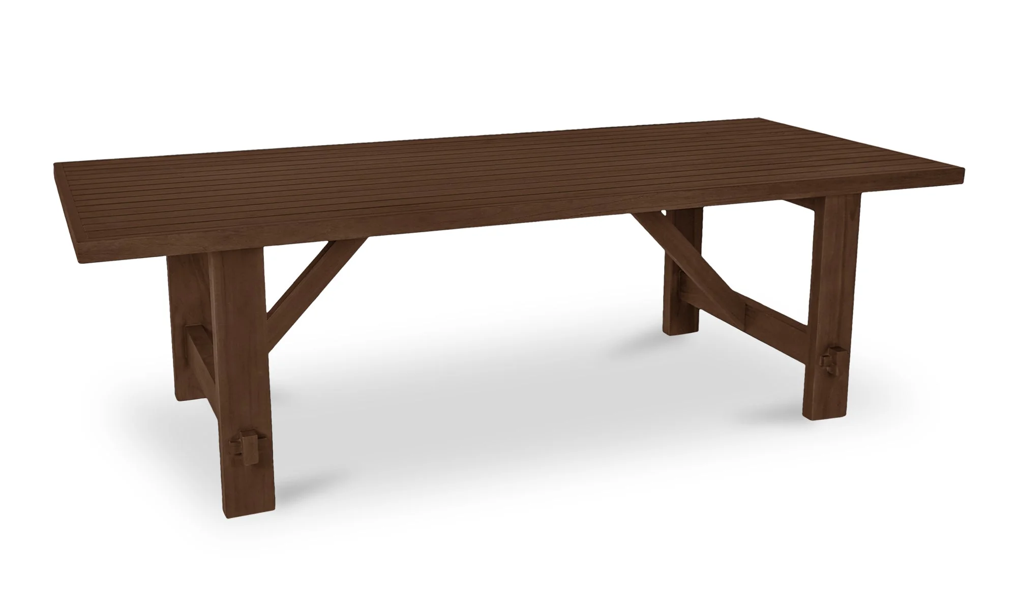 Esmond Outdoor Dining Table Brown - Image 2