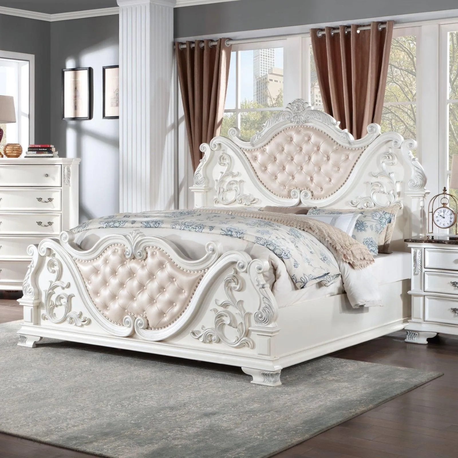 Esparanza Pearl White Bedroom Set - Image 2