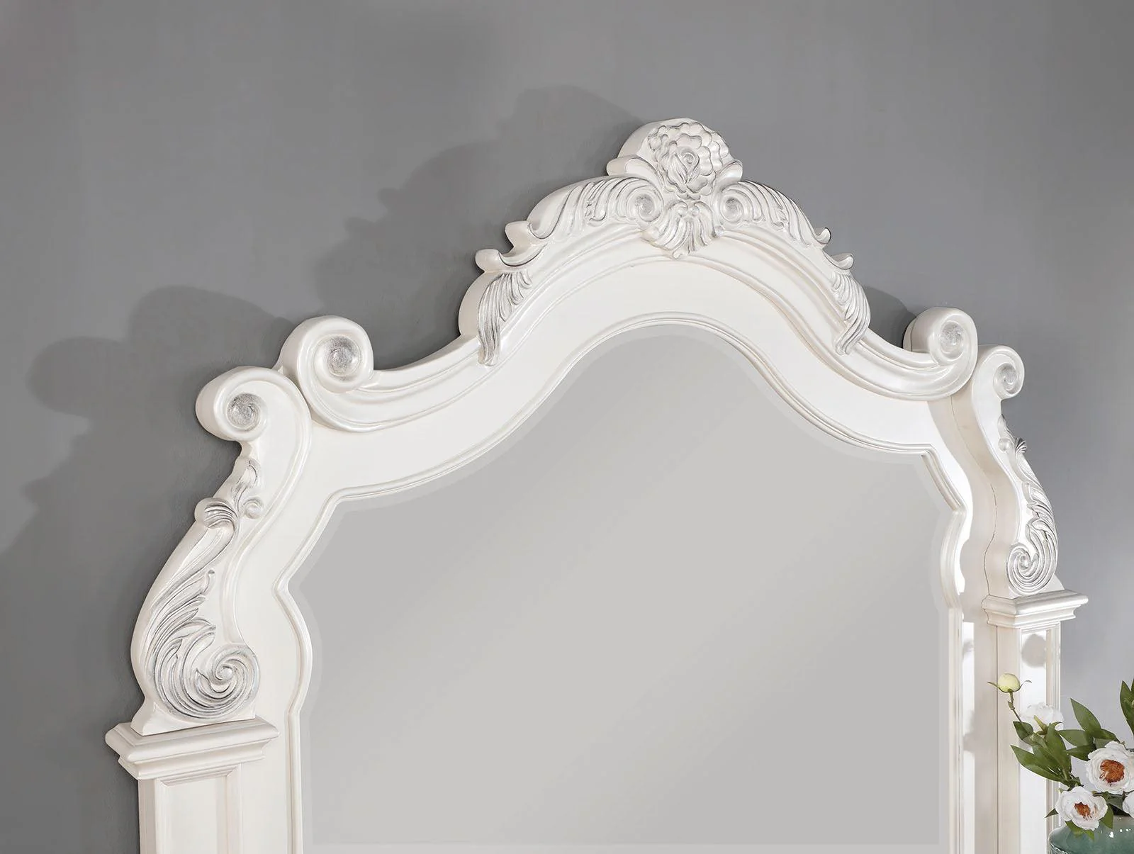Esparanza Pearl White Mirror - Image 2