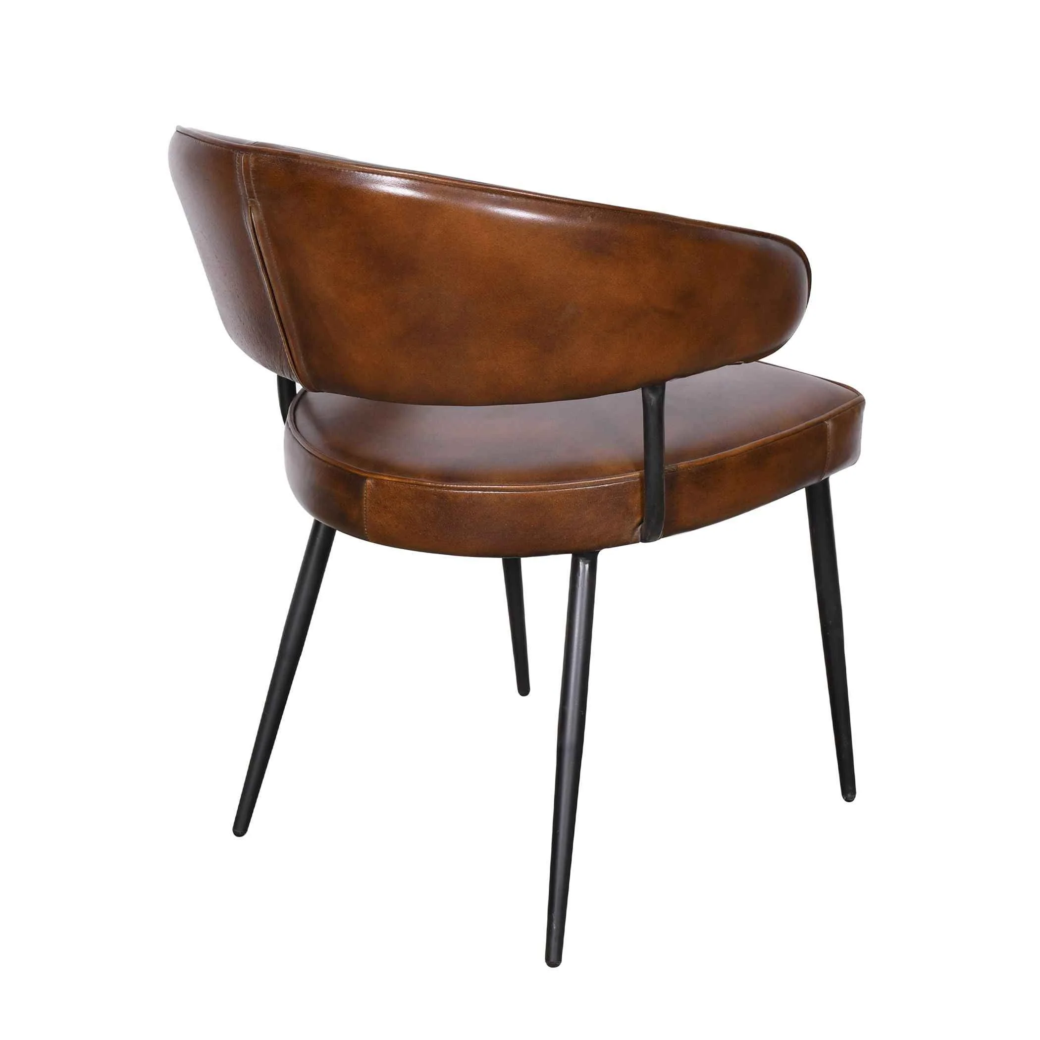 Essex Dover 23" Armchair in Hand Washed Chestnut, Set of 2 - Image 4