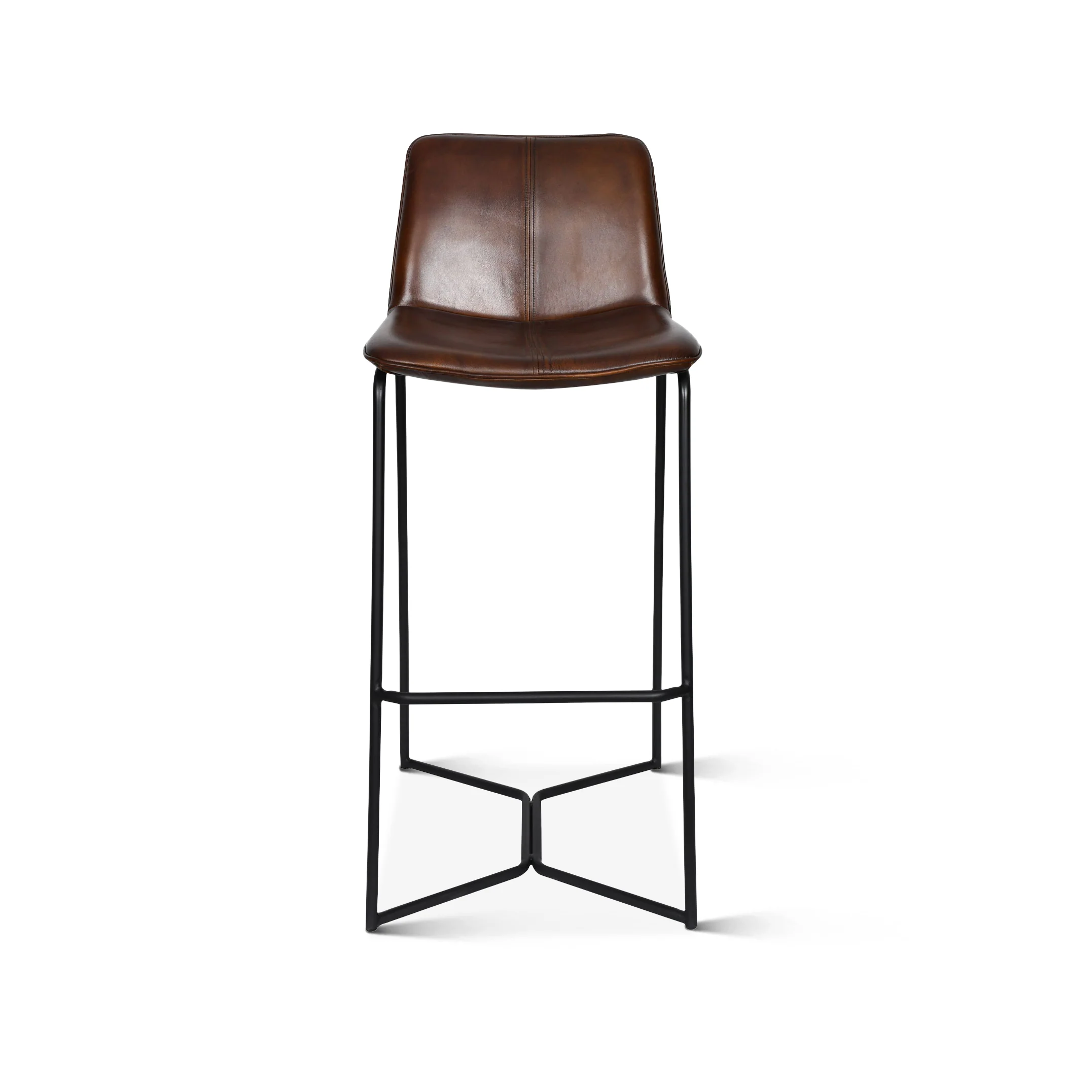 Essex Morgan 18" Bar Chair in Hand Washed Chestnut - Image 5