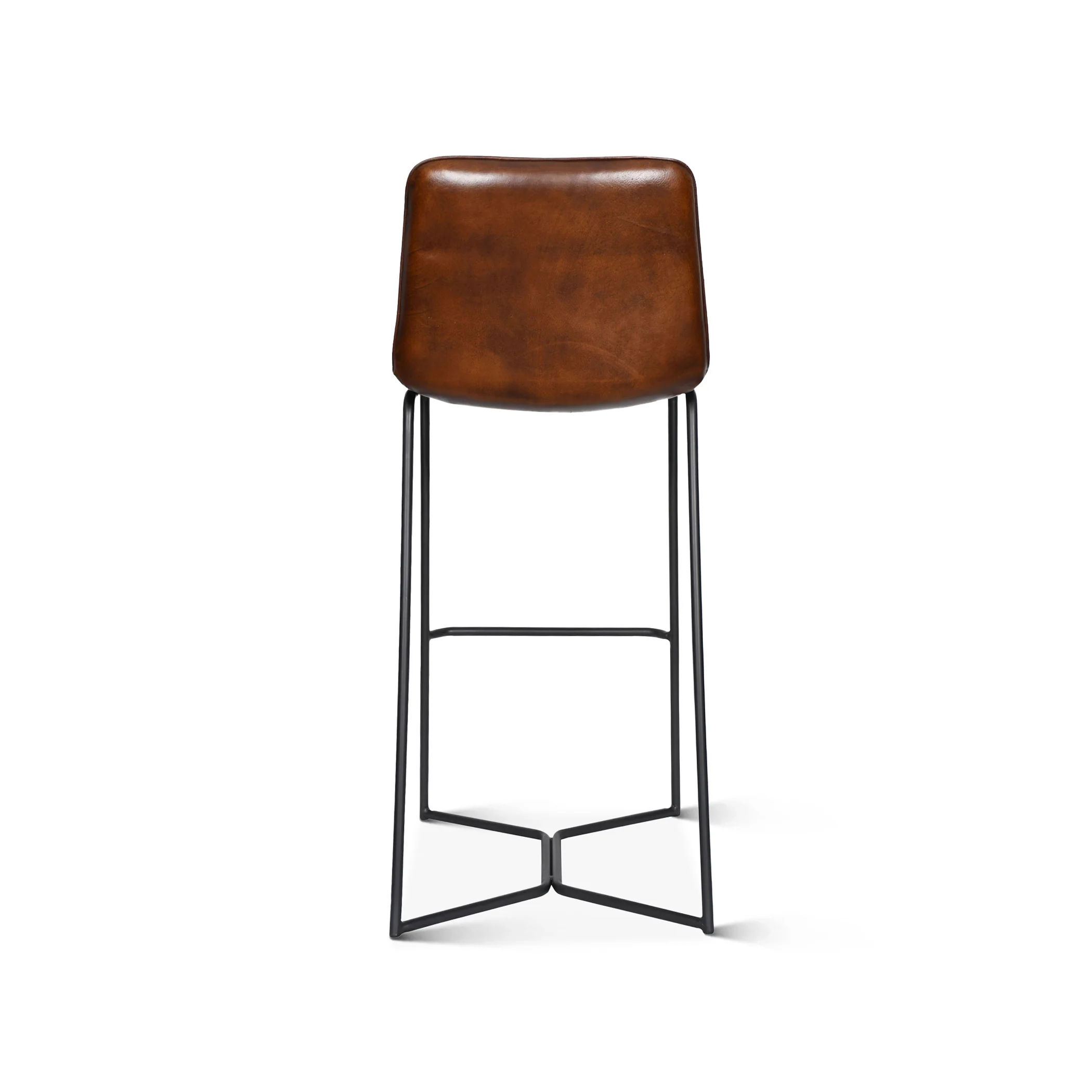 Essex Morgan 18" Bar Chair in Hand Washed Chestnut - Image 6