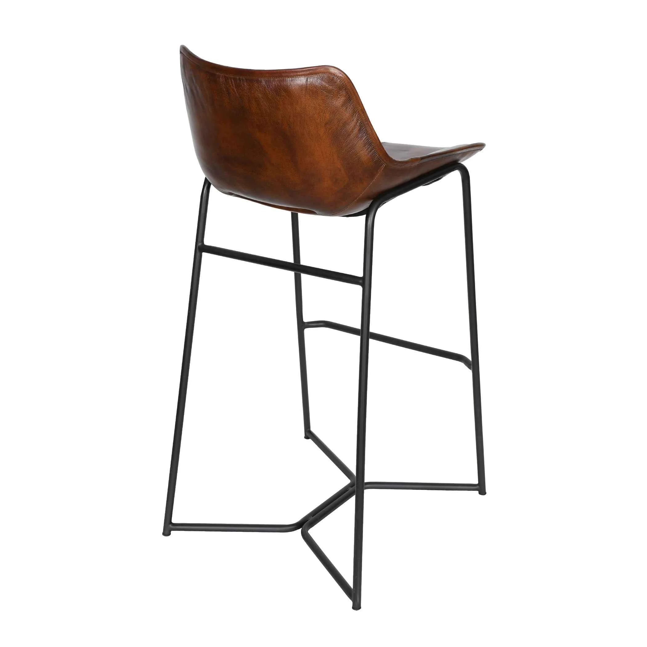 Essex Stanley 19" Bar Chair in Hand Washed Chestnut - Image 3