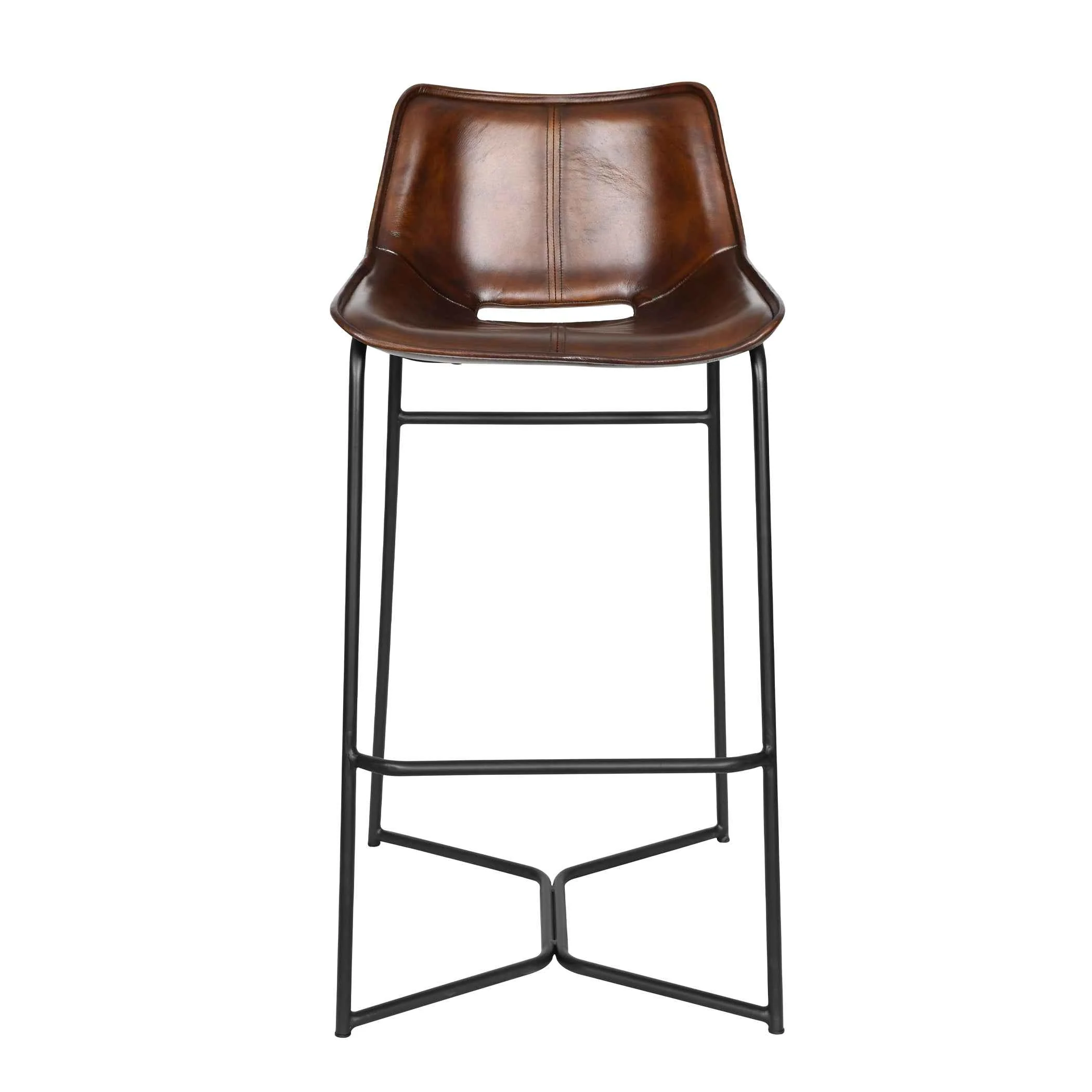 Essex Stanley 19" Bar Chair in Hand Washed Chestnut - Image 6