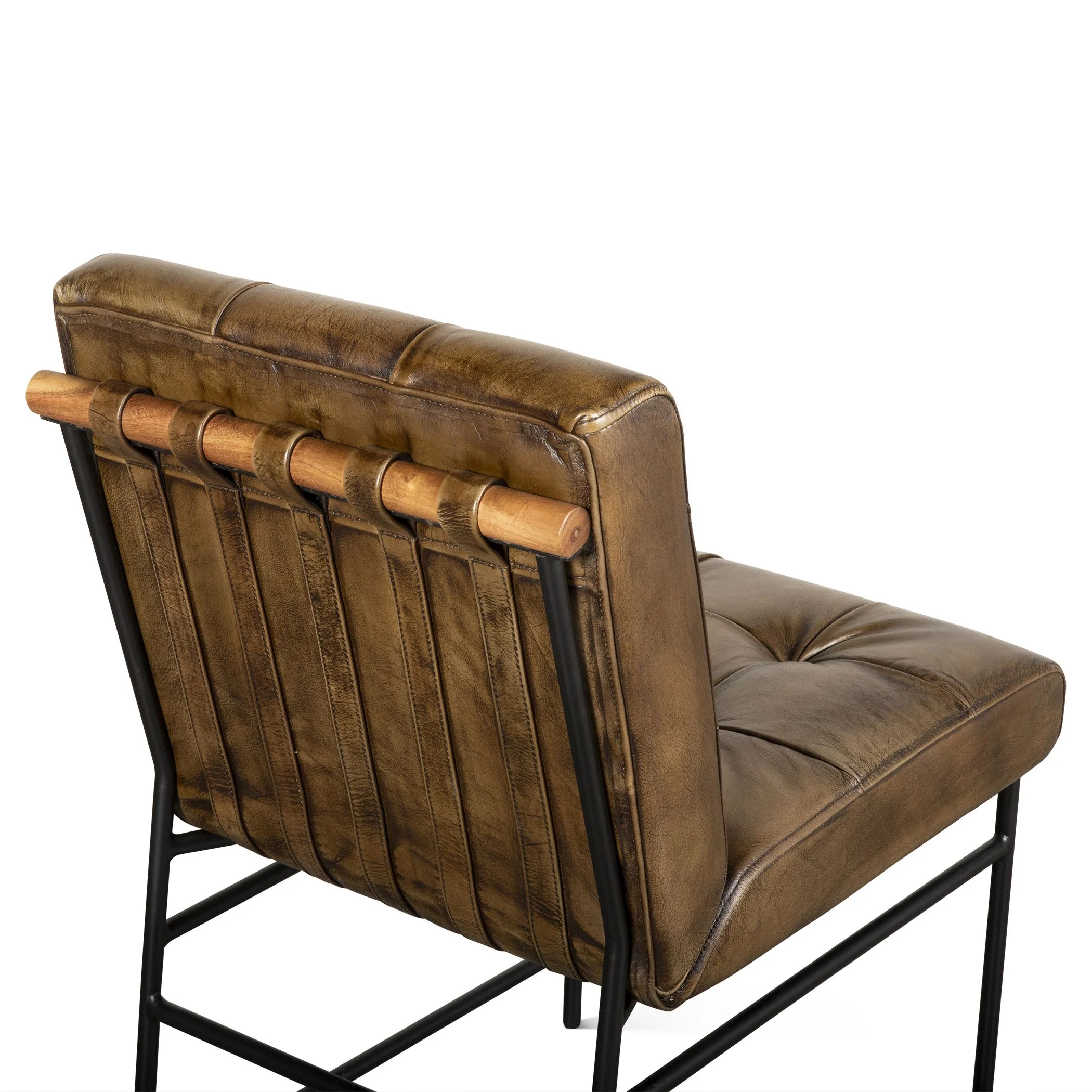 Essex Stockton 19" Dining Chair in Antique Whiskey, Set of 2 - Image 8