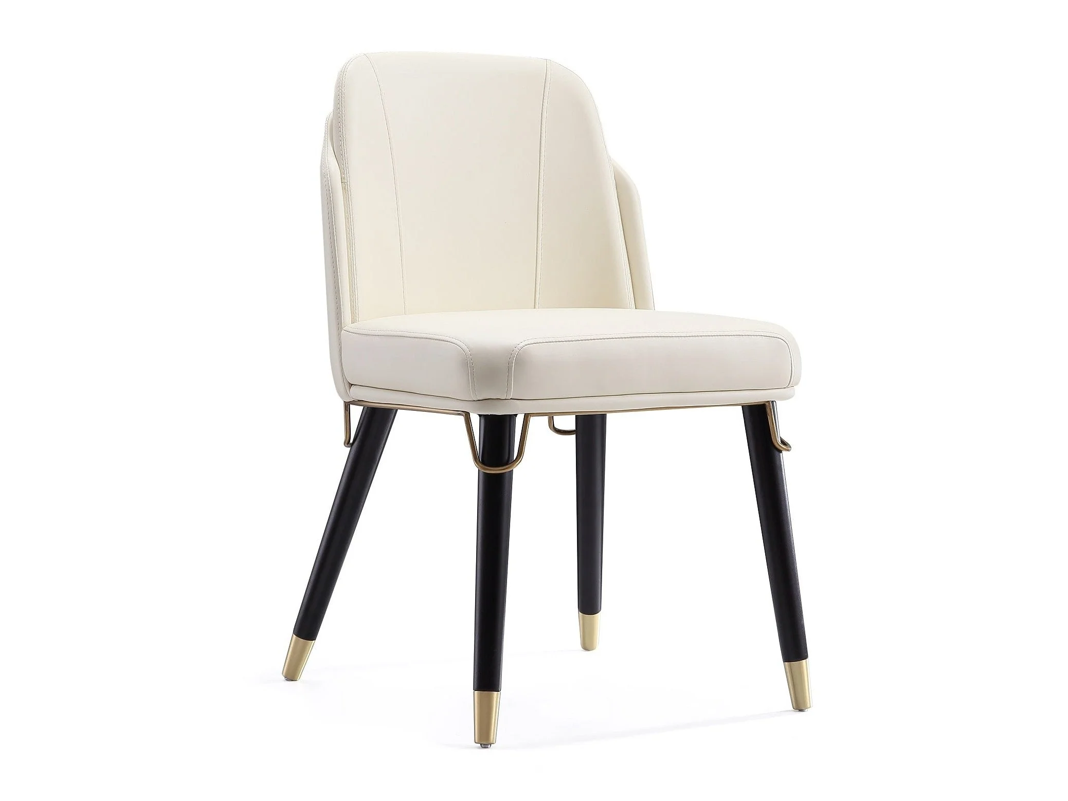 Estelle Dining Chair in Cream and Black