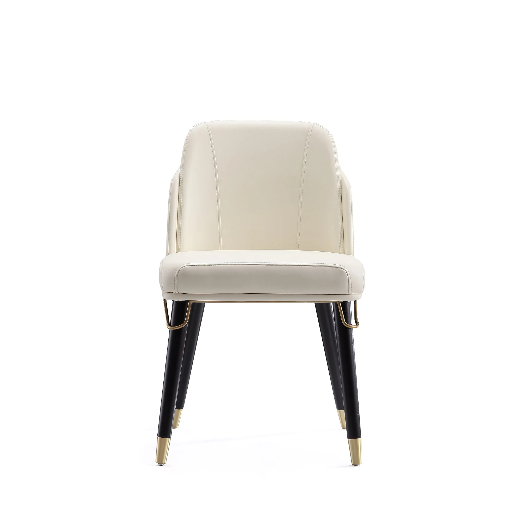 Estelle Dining Chair in Cream and Black (set of 2) - Image 5