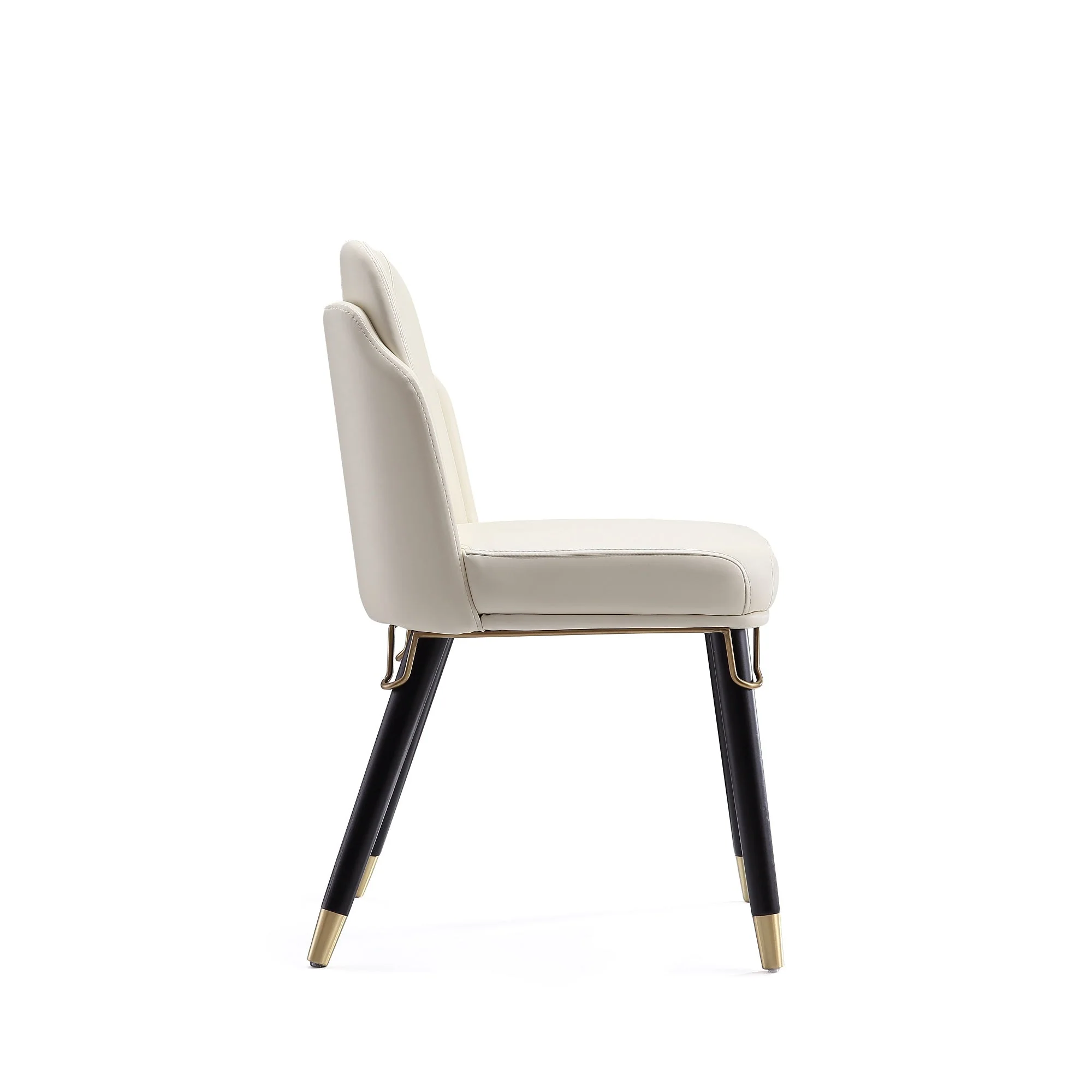 Estelle Dining Chair in Cream and Black (set of 2) - Image 6