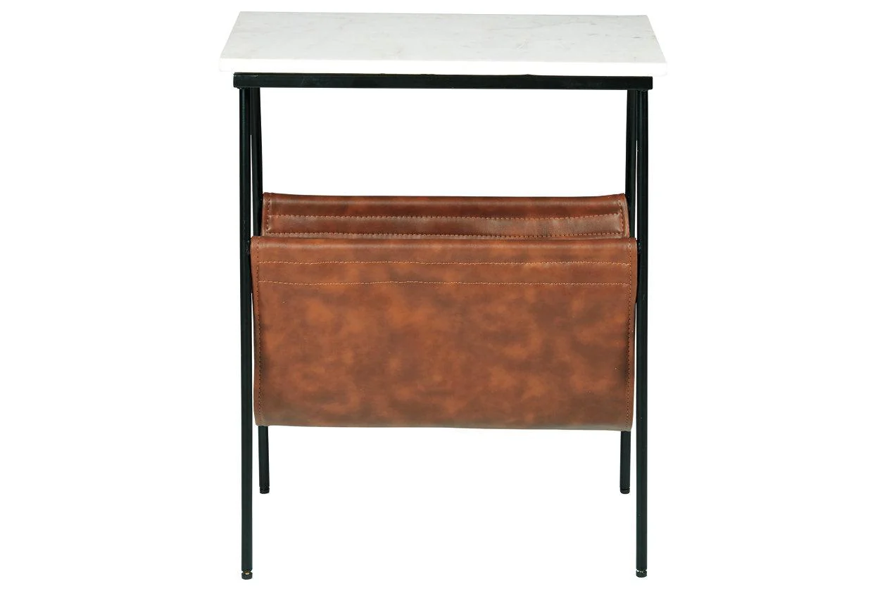 Etanbury Brown/Black/White Accent Table - Image 2