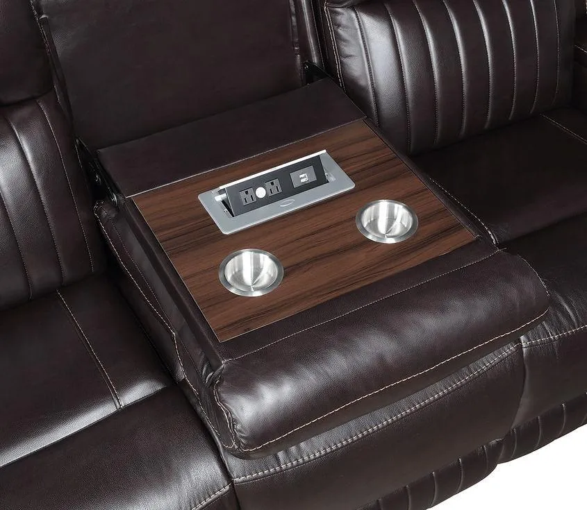 Ethan Brown 3-Piece Reclining Living Room Set - Image 2