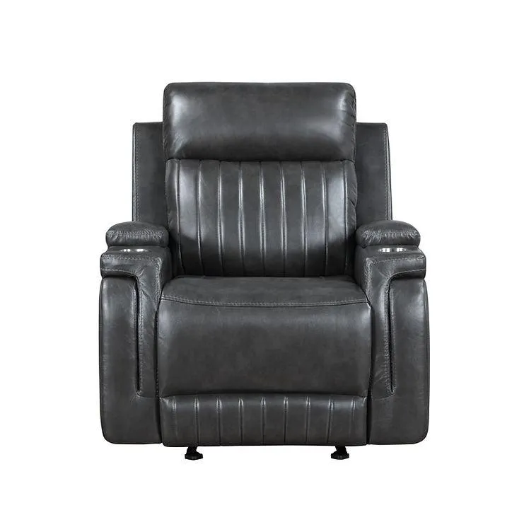Ethan Dark Grey 3-Piece Reclining Living Room Set - Image 5