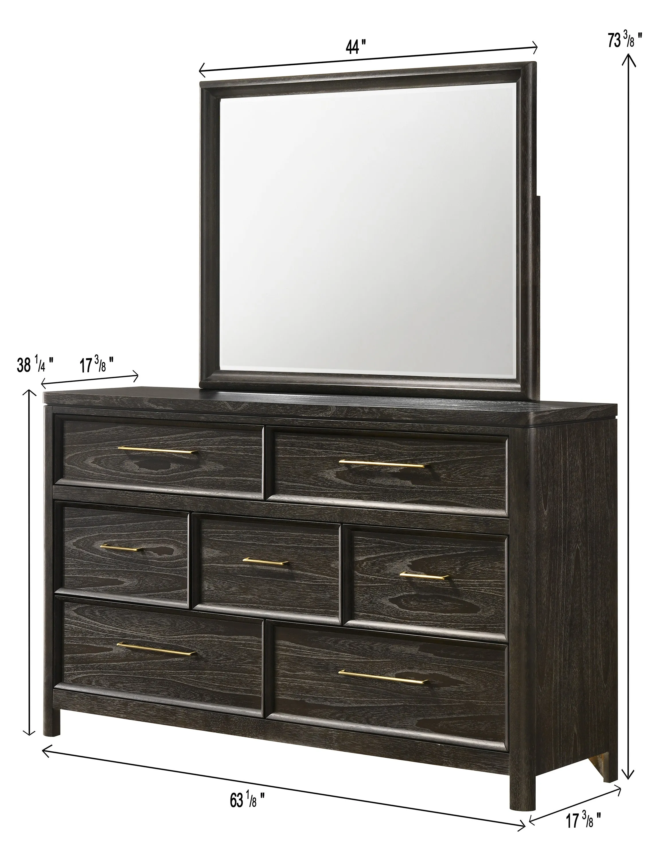 Ethel Dark Brown Panel Bedroom Set - Image 12