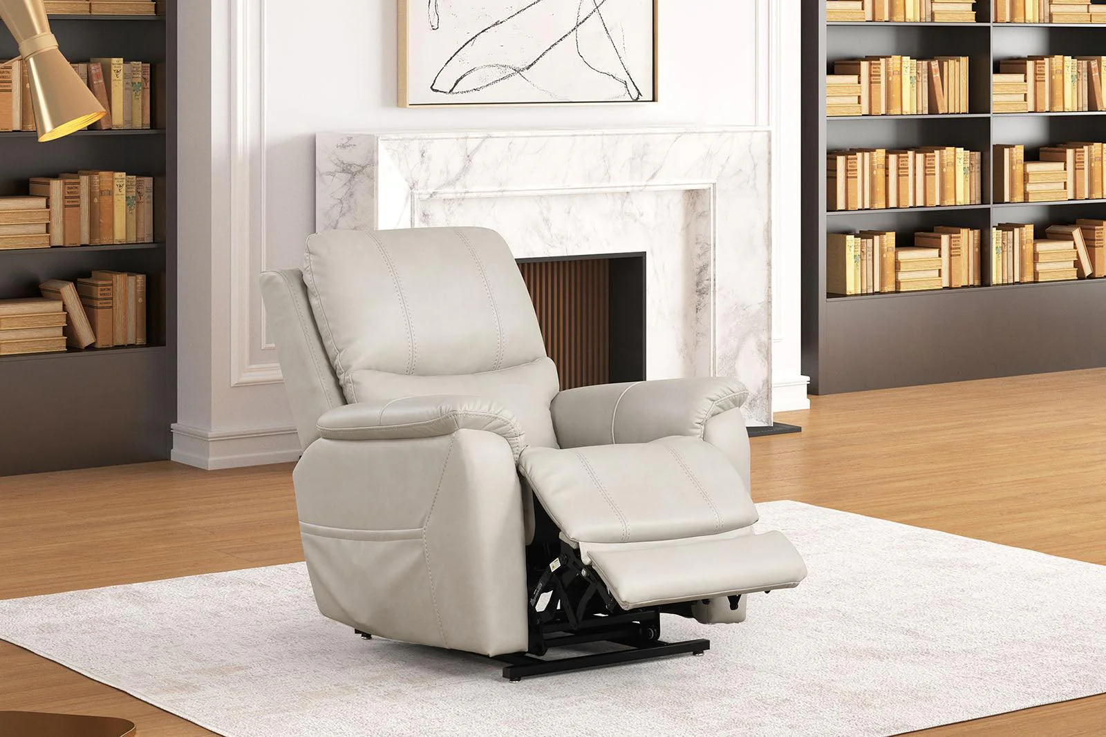Ethelreda Light Gray Lift Chair - Image 2