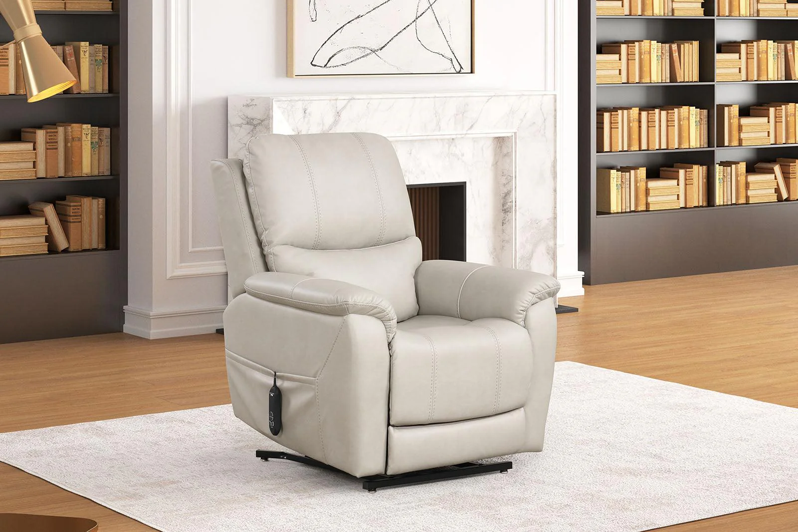 Ethelreda Light Gray Lift Chair - Image 4