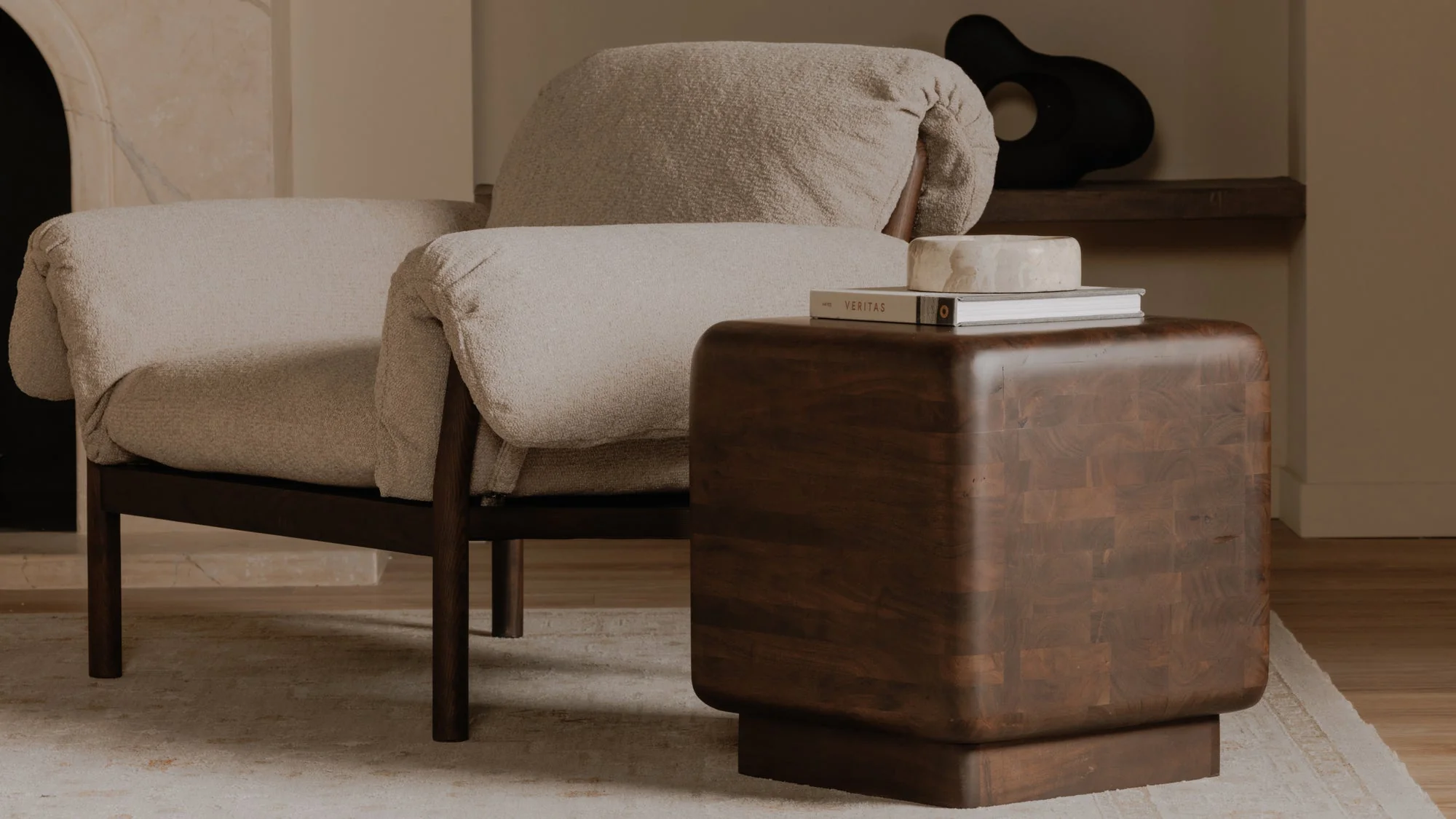 Eton Side Table Dark Brown - Image 6