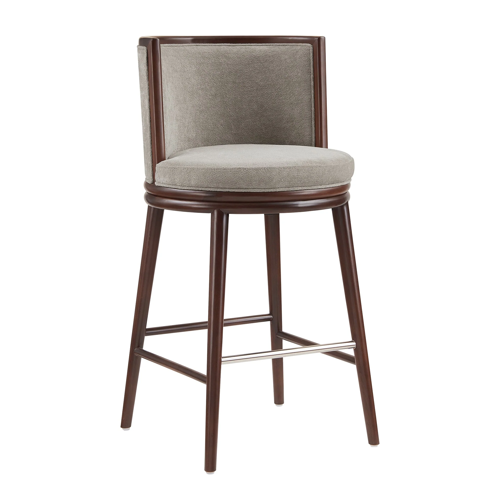 Evalyn Barstool in Dove (set of 2) - Image 6