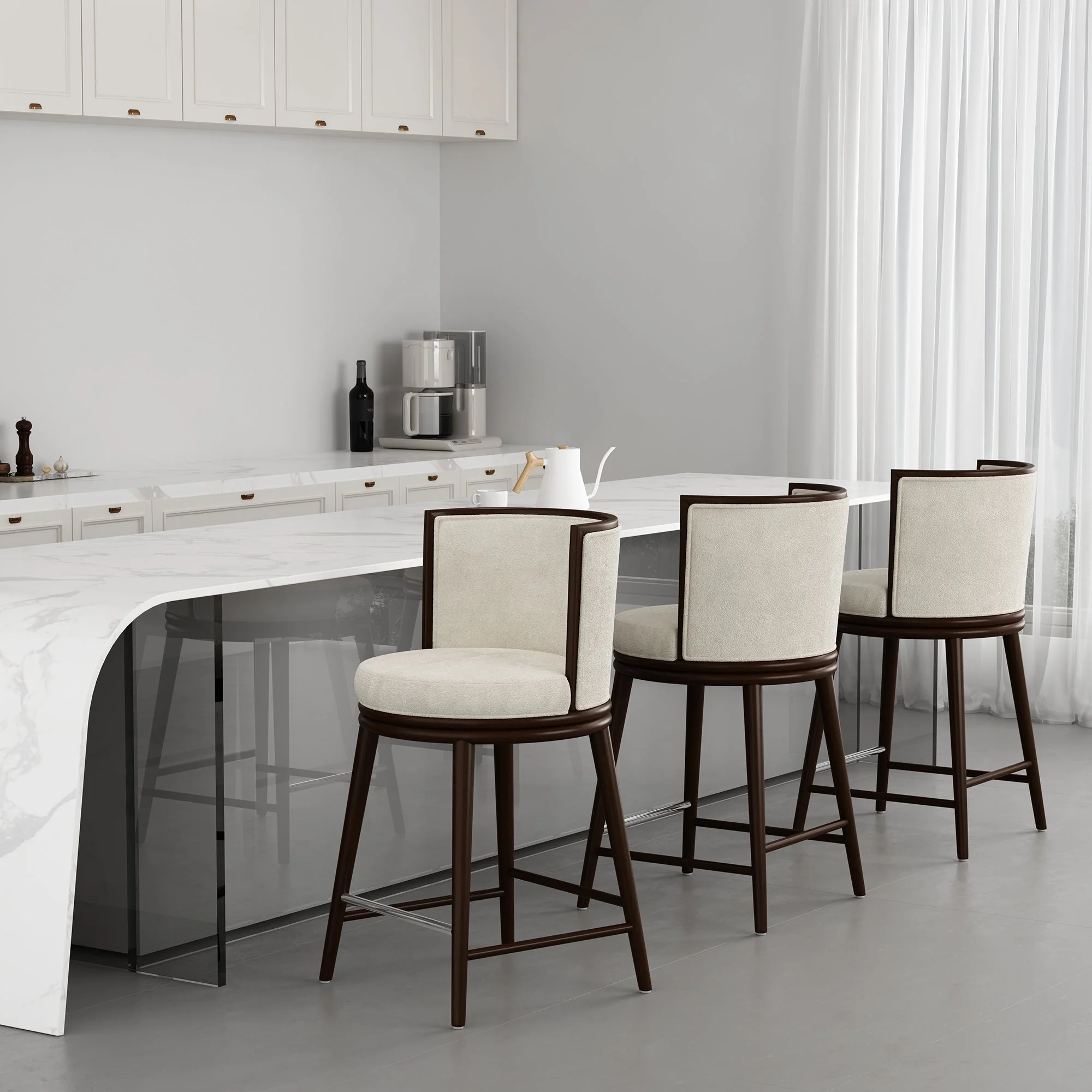Evalyn Counter Stool in Cream - Image 11