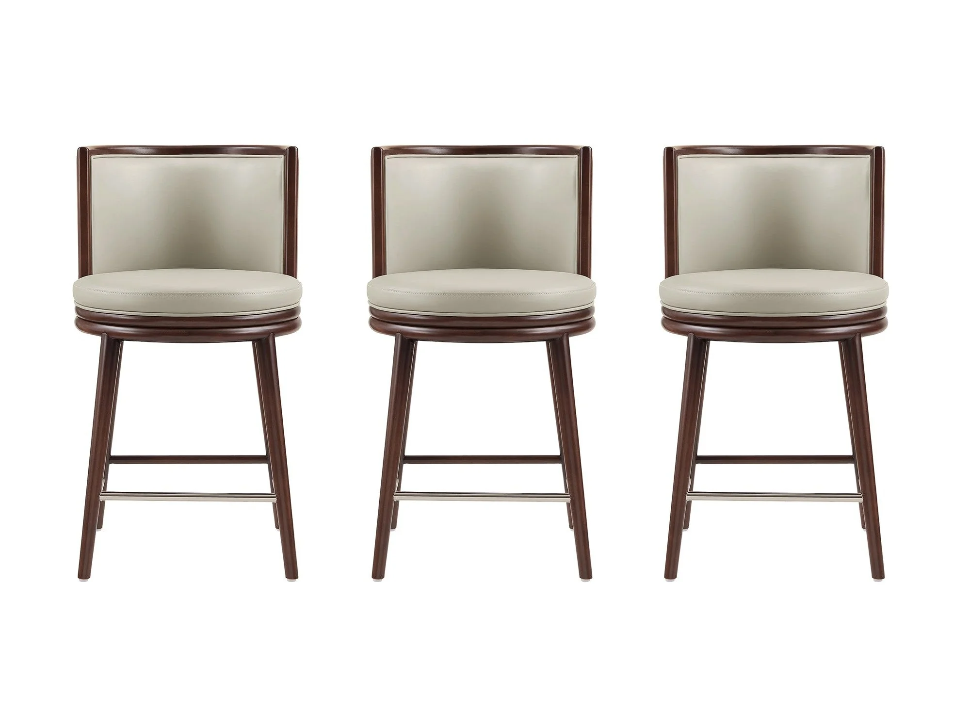 Evalyn Counter Stool in Stone (set of 3)