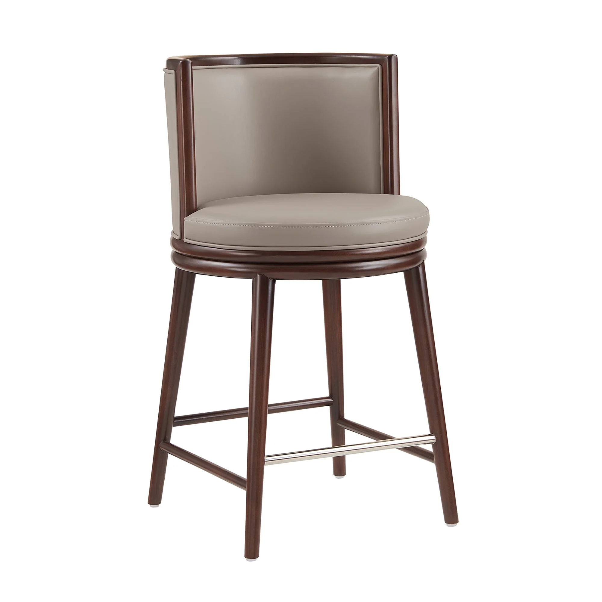 Evalyn Counter Stool in Taupe - Image 6
