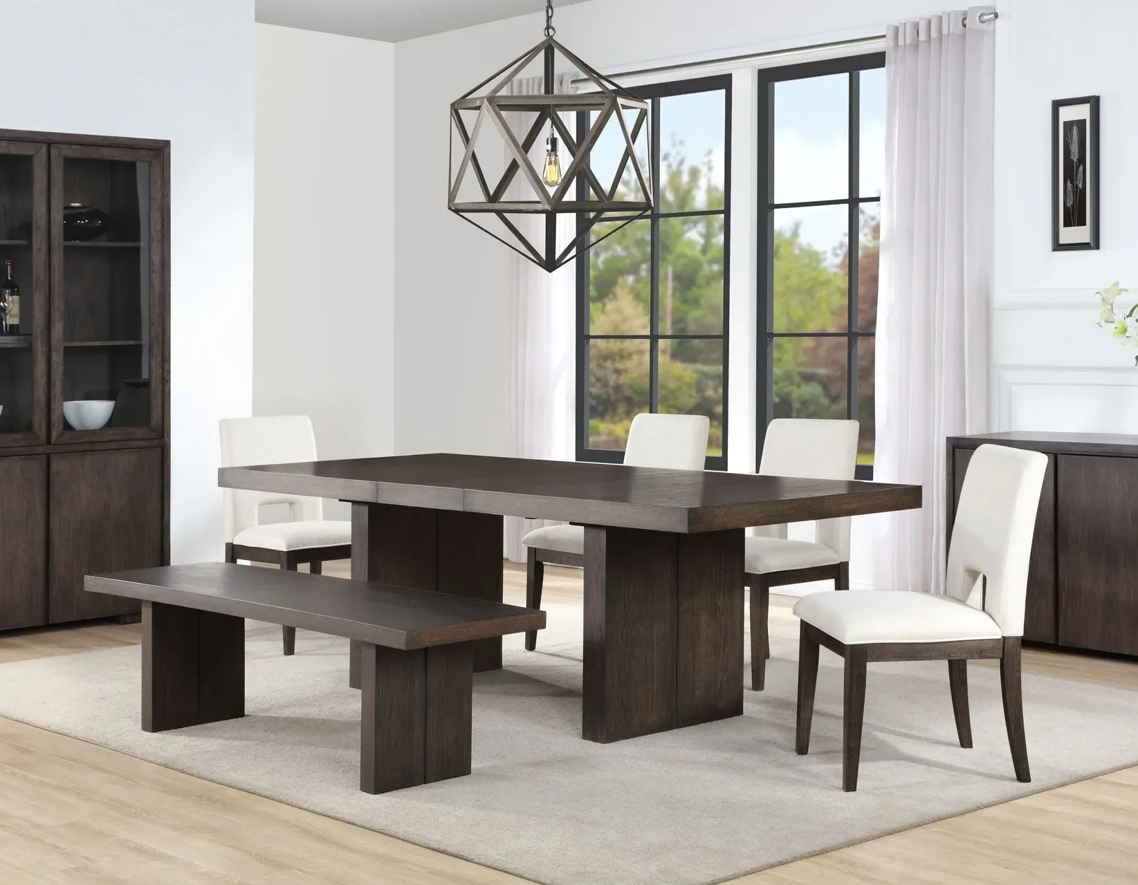 Evan Eggshell/Walnut Brown Dining Room Set - Image 3