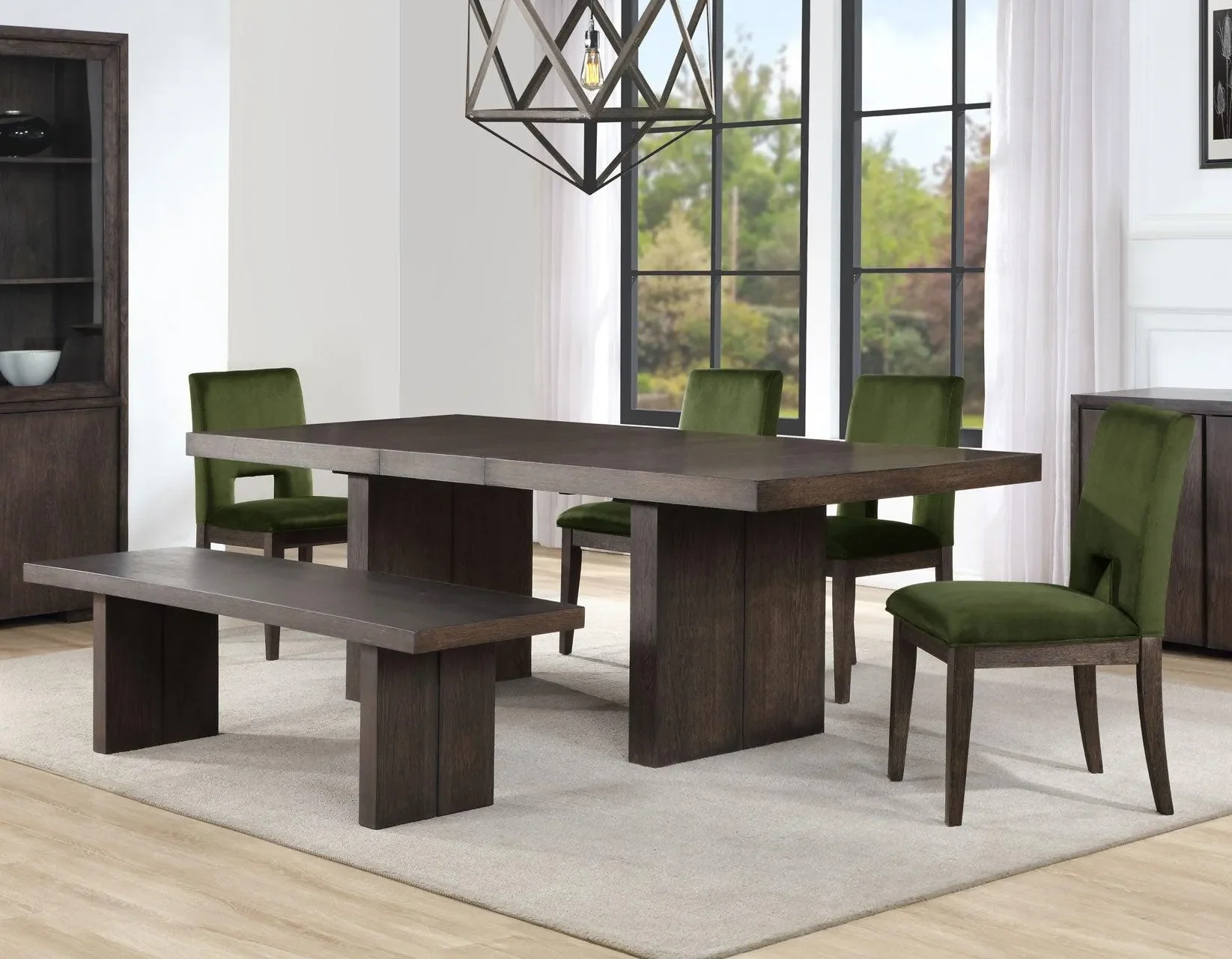 Evan Green Velvet Side Chair - Image 14