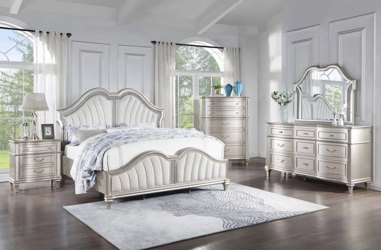 Evangeline Silver Oak 9-Drawer Dresser - Image 14