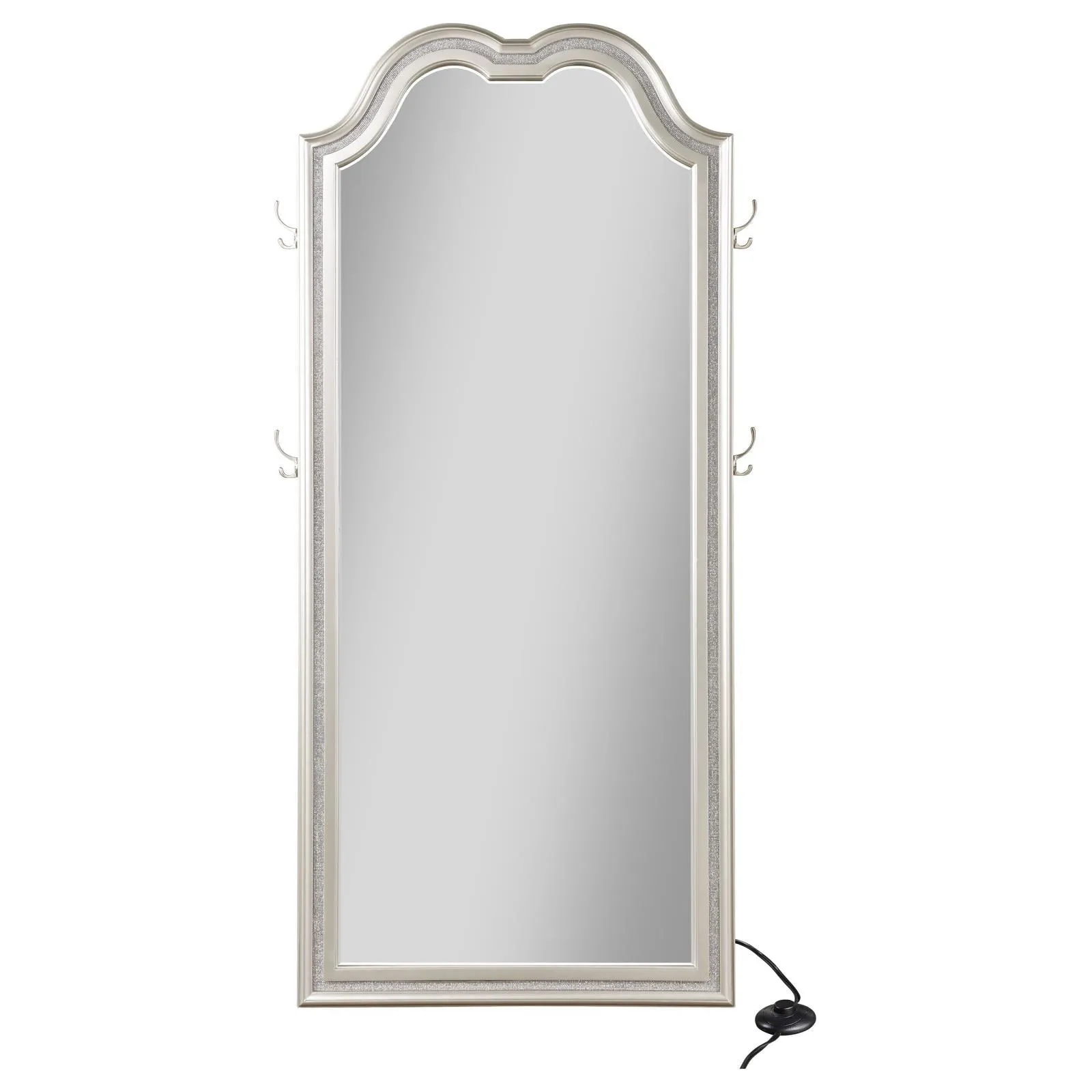 Evangeline Silver Oak Full Length LED Floor Mirror - Image 3