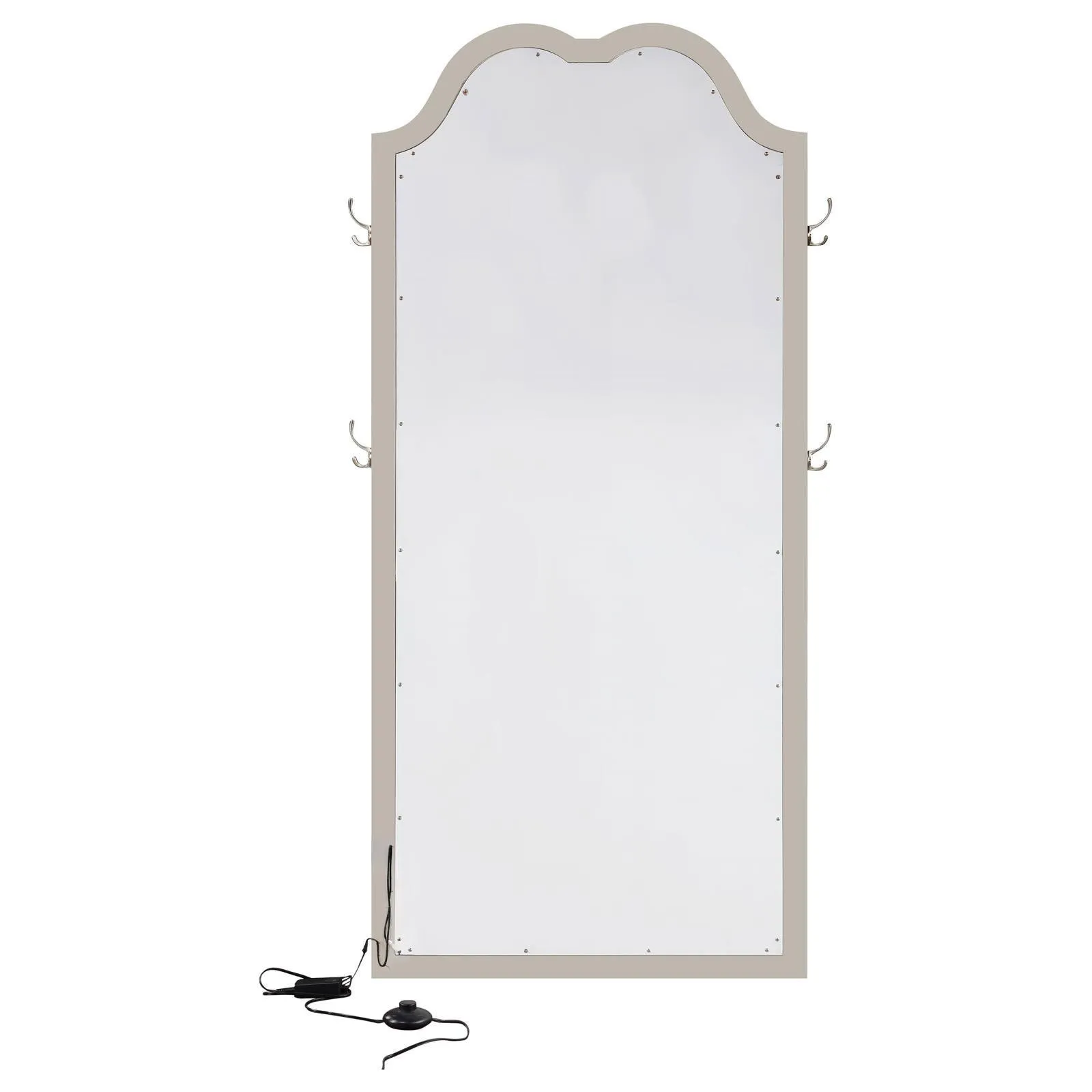 Evangeline Silver Oak Full Length LED Floor Mirror - Image 6