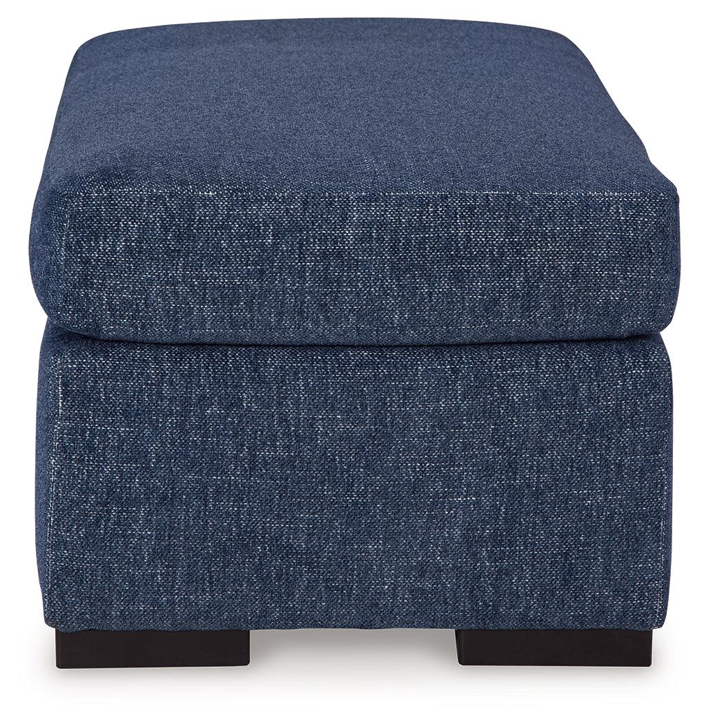 Evansley Navy Ottoman - Image 3