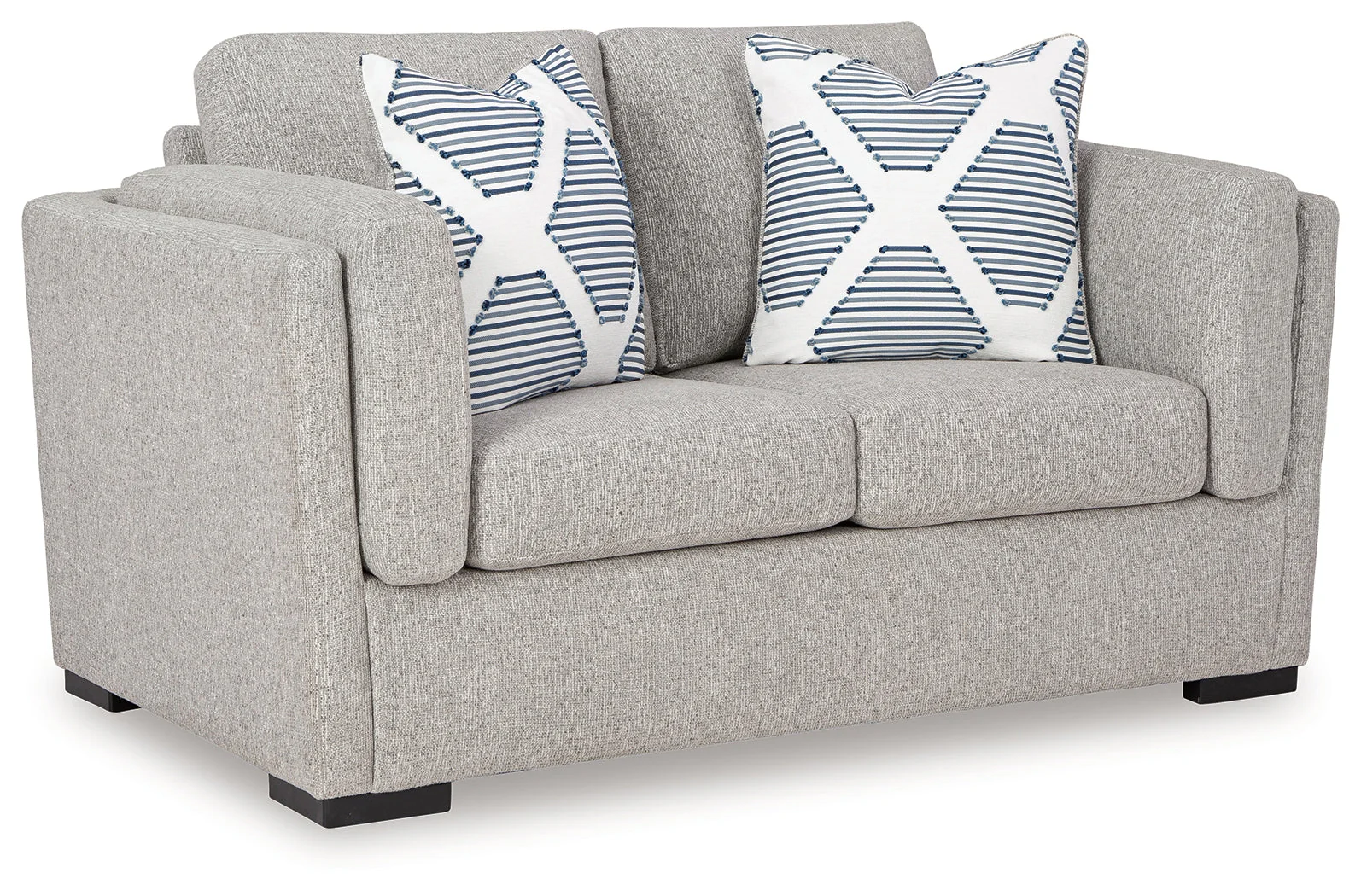 Evansley Sofa, Loveseat, Chair and Ottoman in Pewter - Image 10