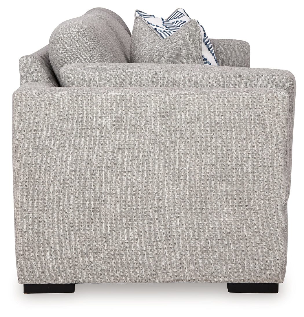 Evansley Sofa, Loveseat, Chair and Ottoman in Pewter - Image 16