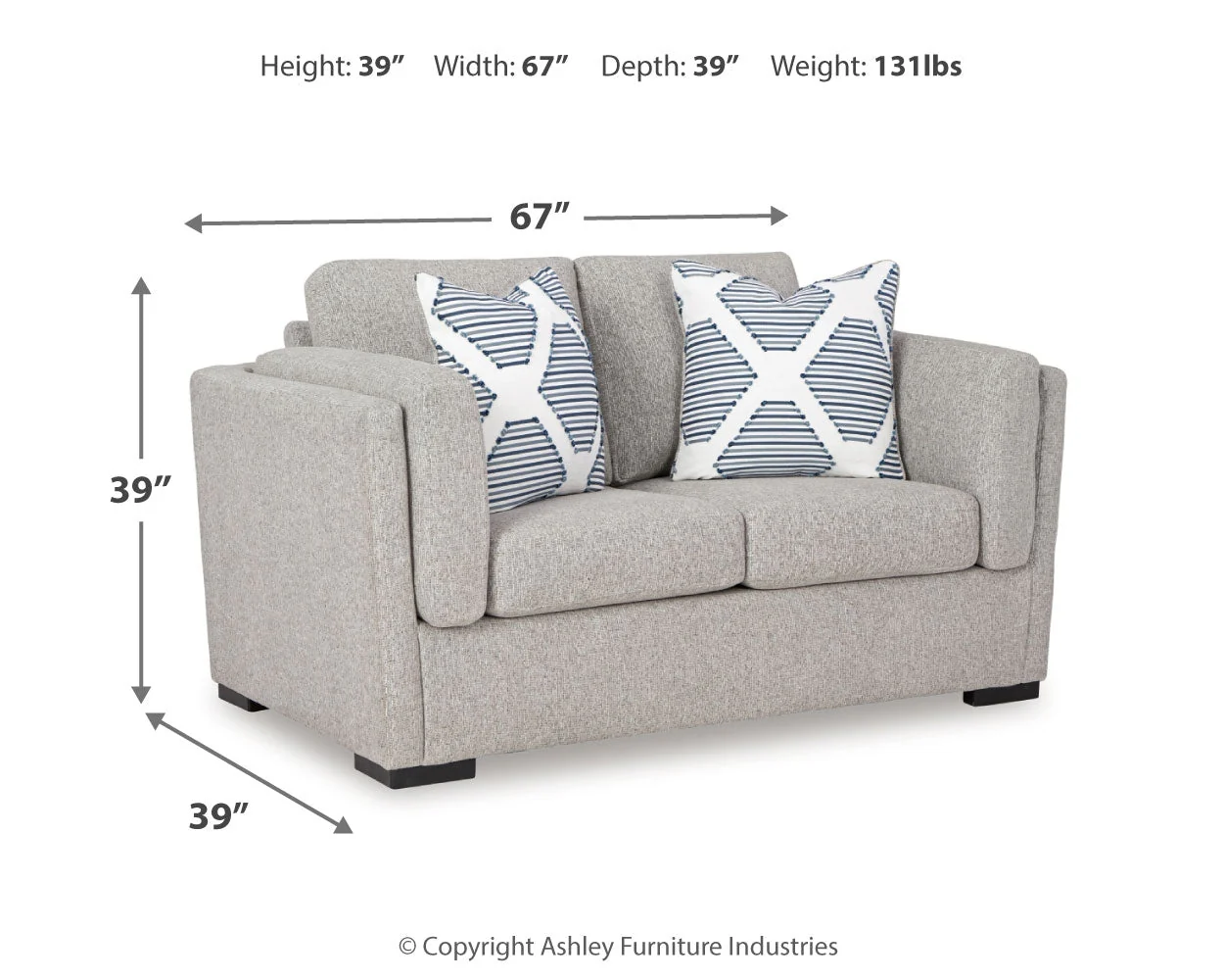Evansley Sofa, Loveseat, Chair and Ottoman in Pewter - Image 19