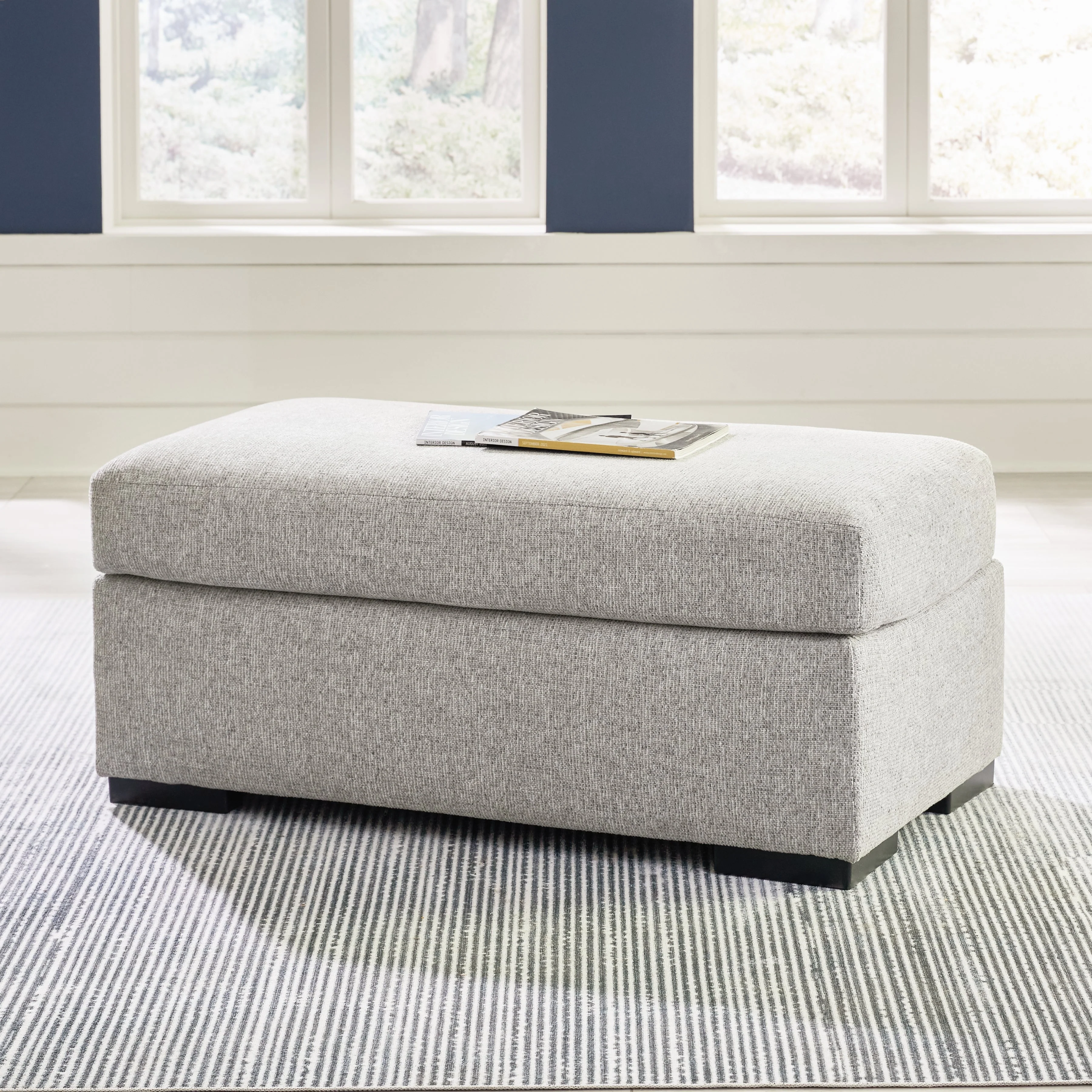 Evansley Sofa, Loveseat, Chair and Ottoman in Pewter - Image 21