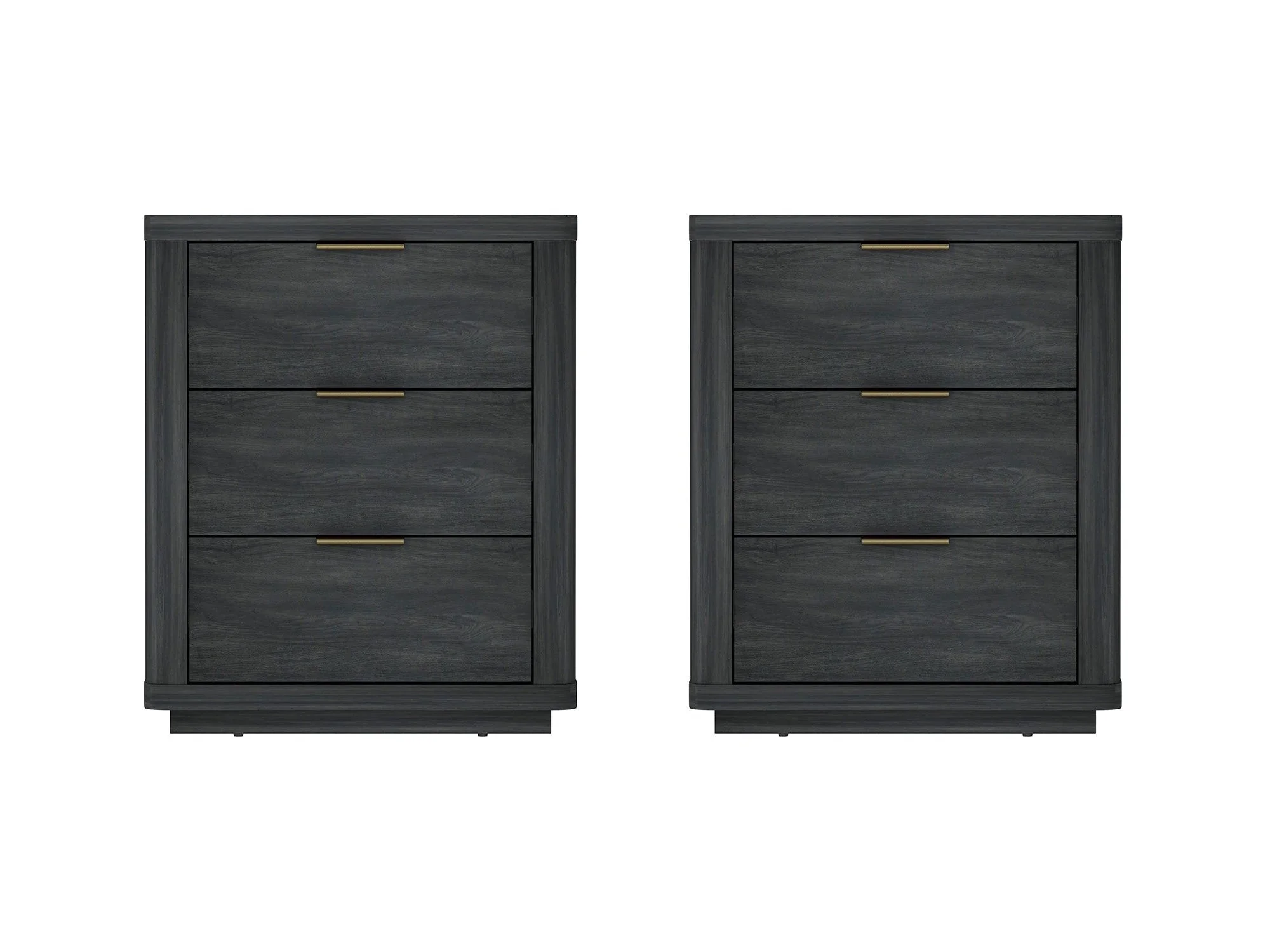 Evelyn Nightstand in Charcoal Grey (set of 2)