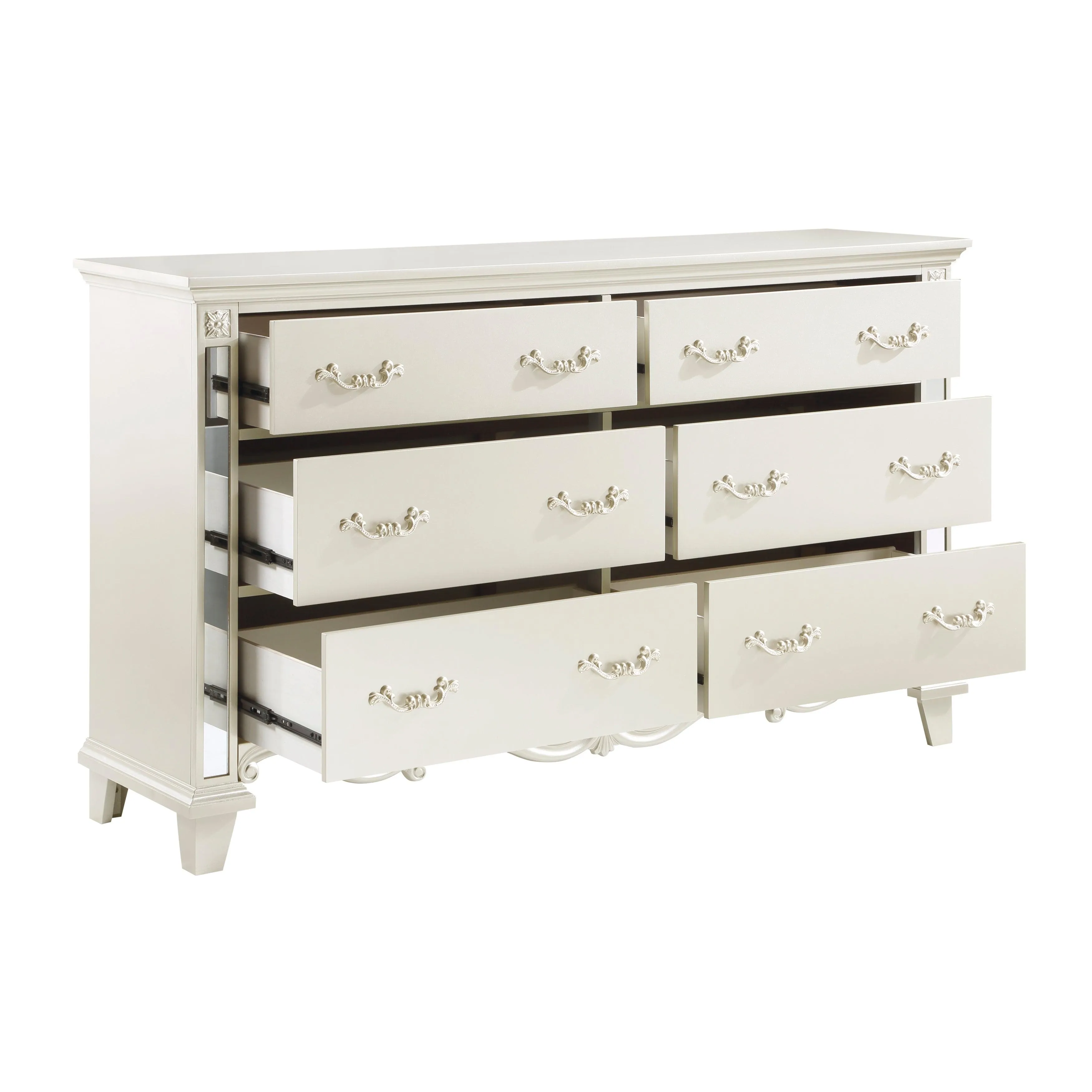 Ever Champagne Mirrored Dresser - Image 4