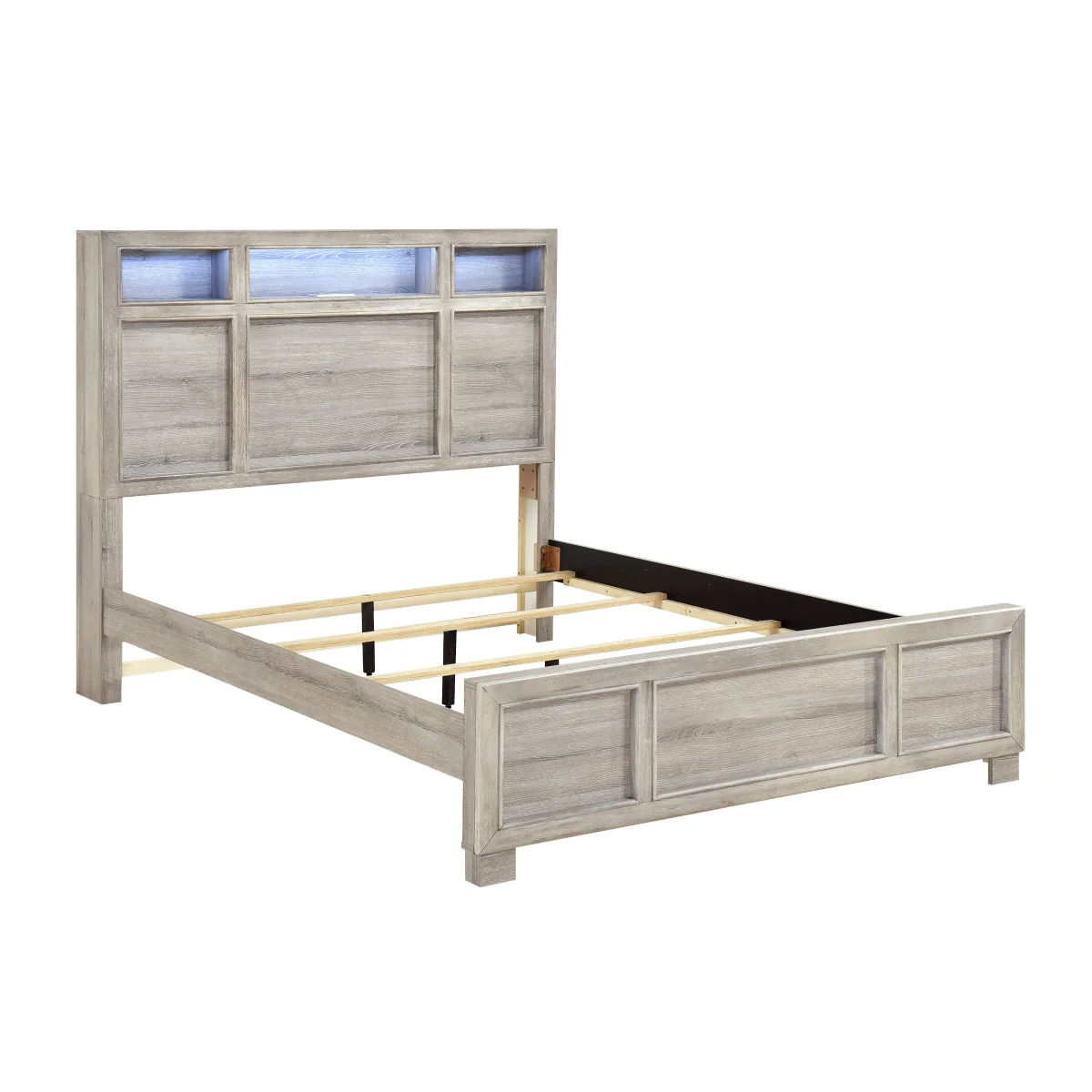 Everett Gray Bookcase Panel Bedroom Set - Image 11