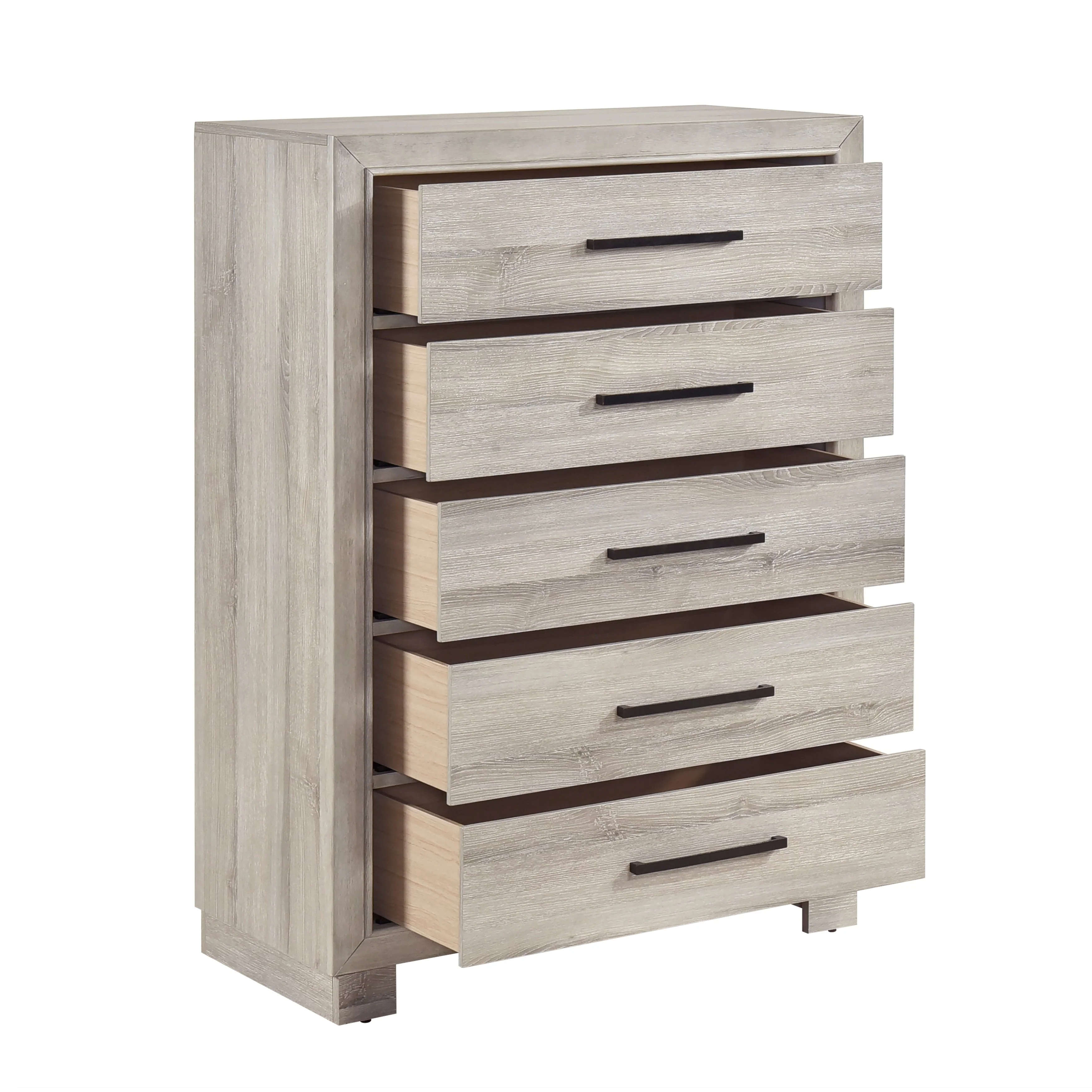 Everett Gray Bookcase Panel Bedroom Set - Image 27