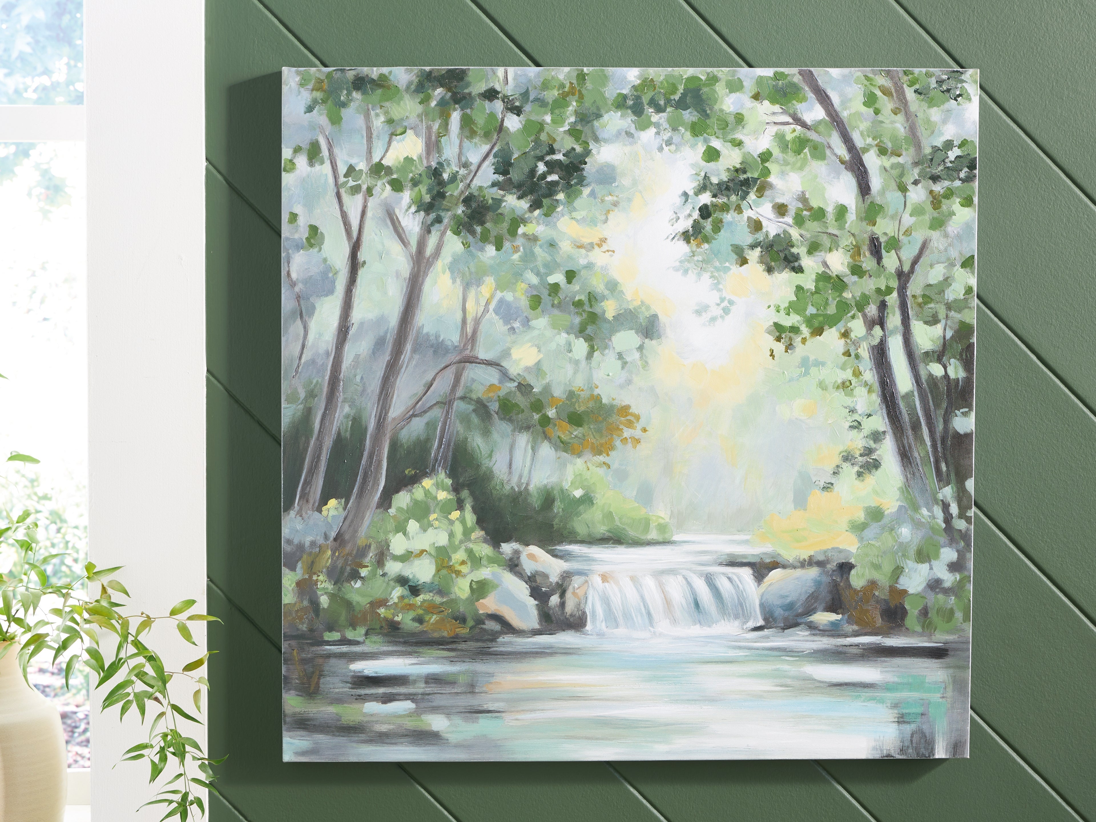 Evermaddick Green/Gray/White Wall Art - Image 5