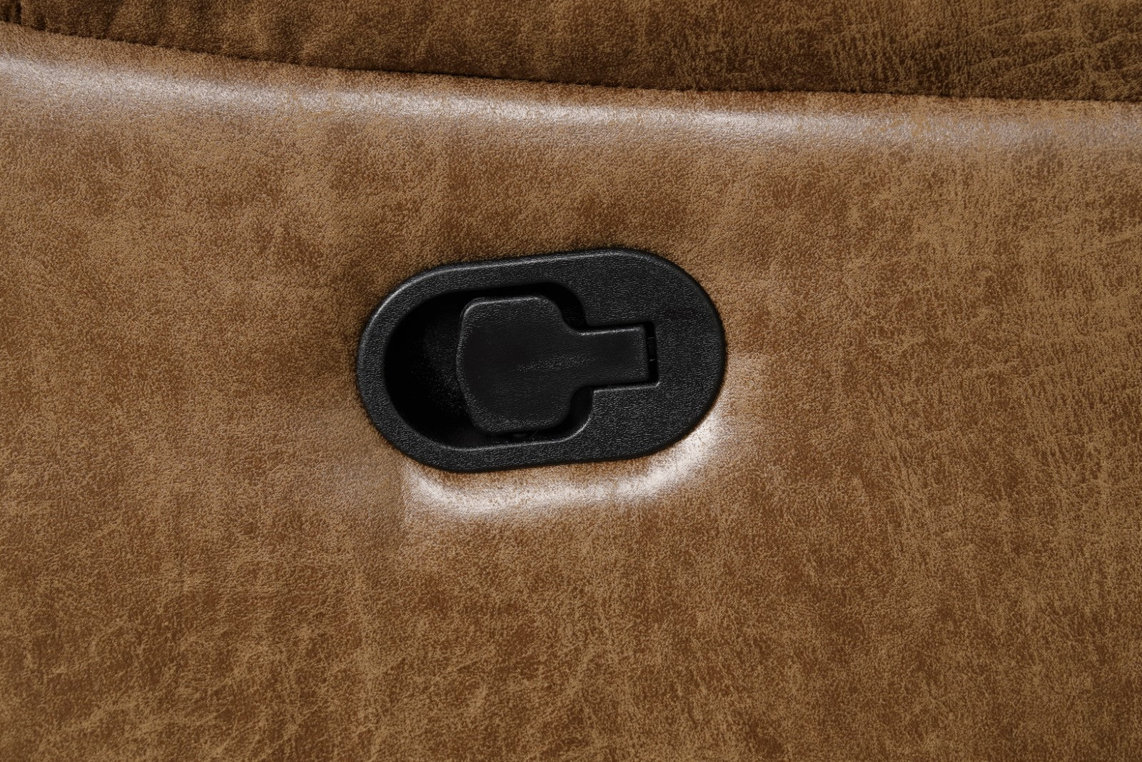 Ezekius Brown Leatherette Reclining Living Room Set - Image 4