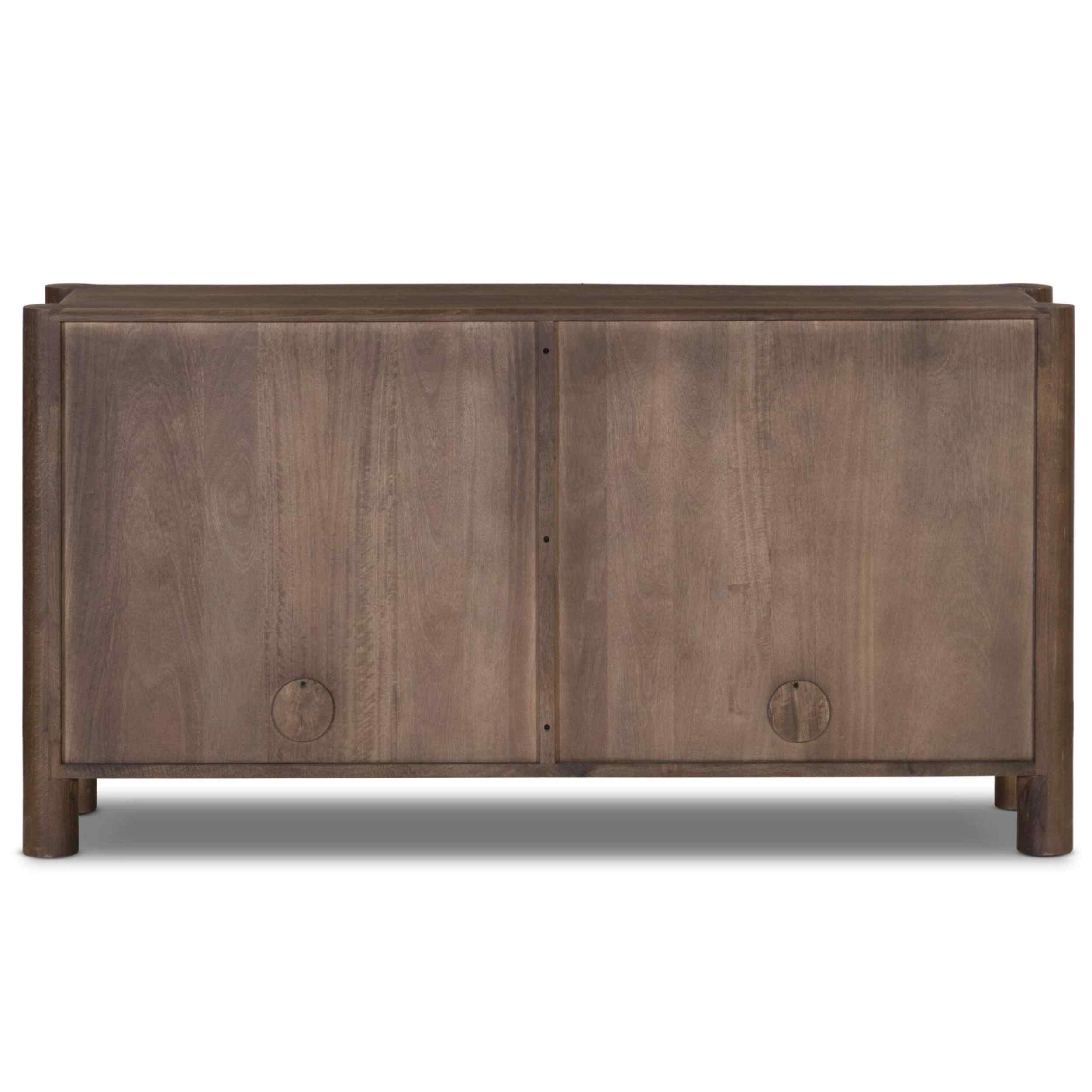 Ezri 4 Door Sideboard, Cocoa Oak By Fourhands - Image 4