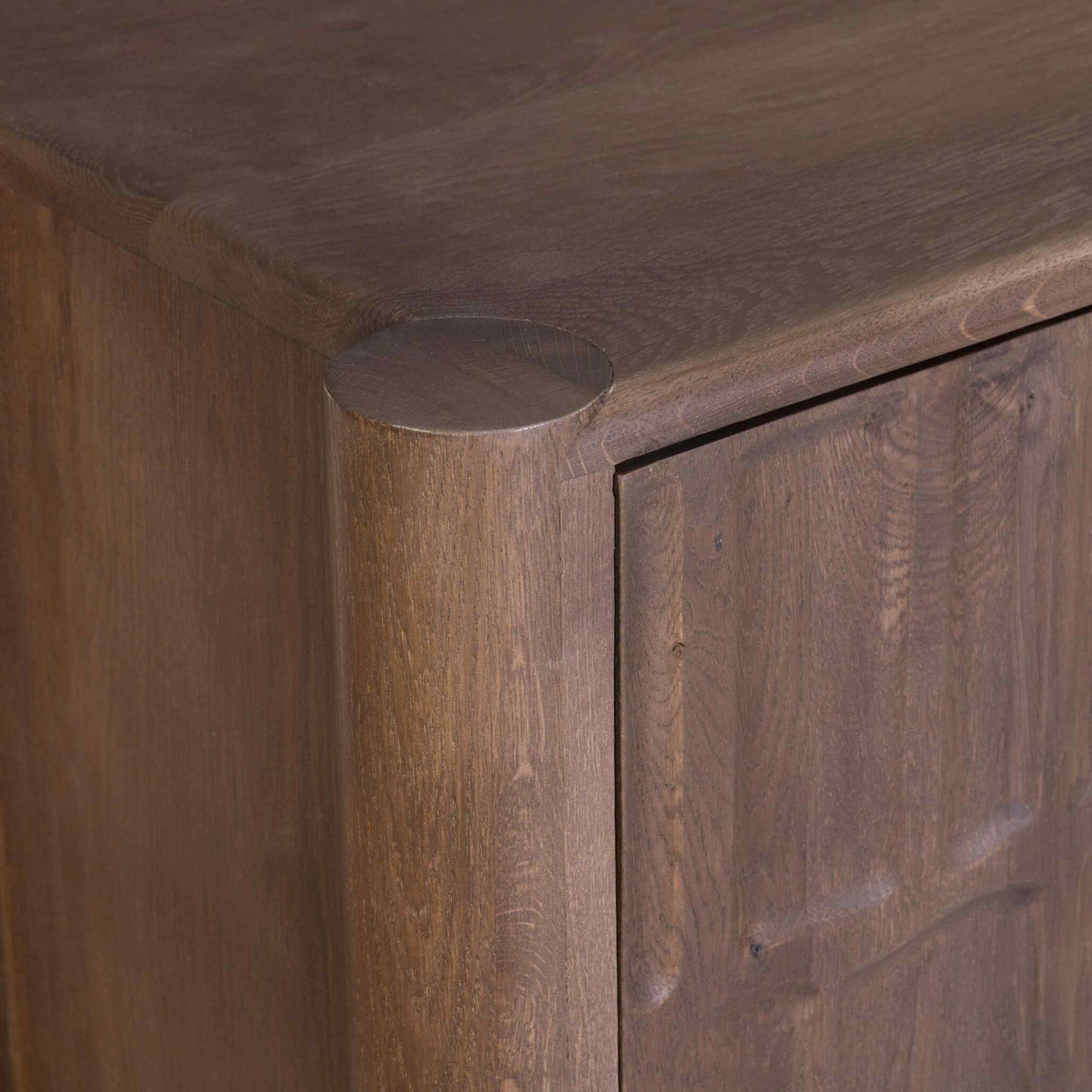 Ezri 4 Door Sideboard, Cocoa Oak By Fourhands - Image 6